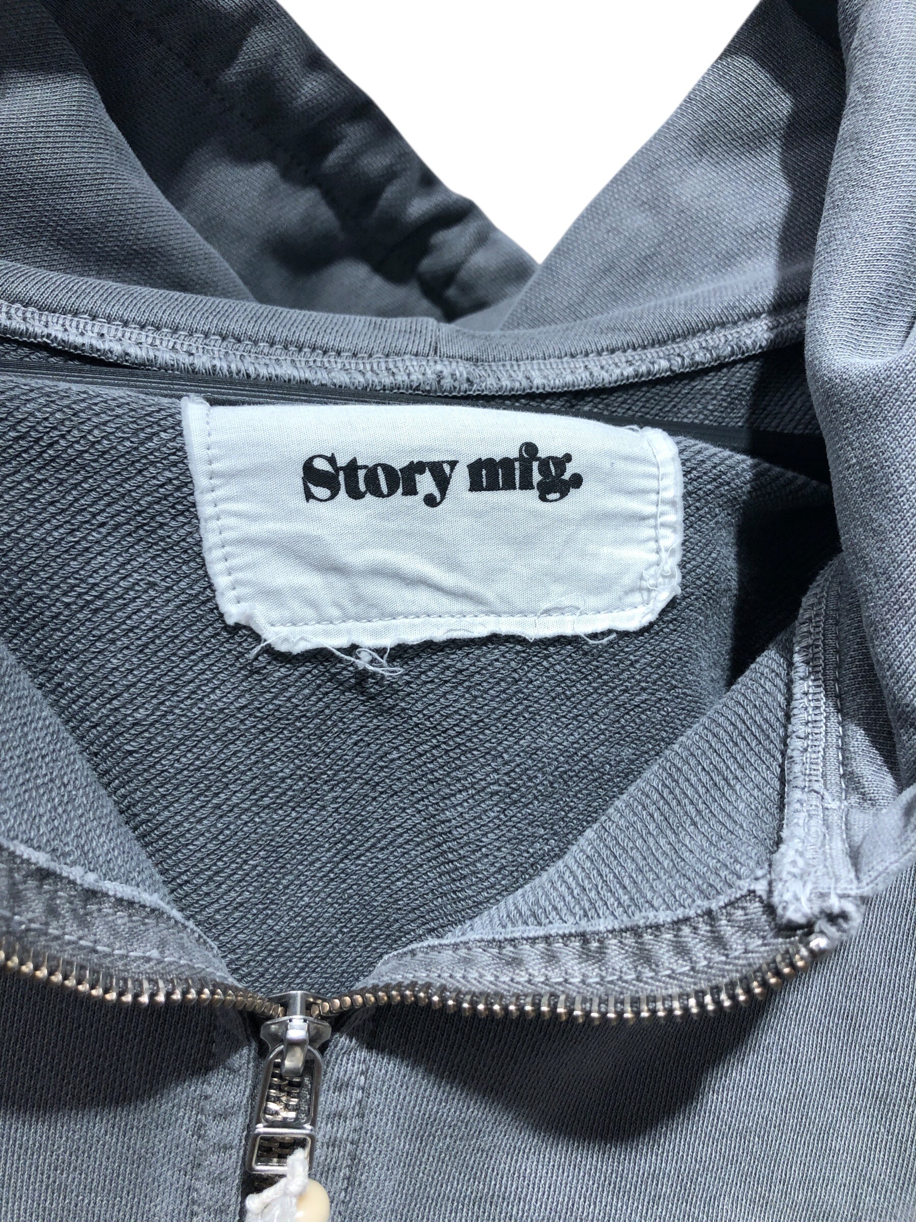 Story mfg./Zip Up Hoodie/L/Graphic/Cotton/GRY/NATURAL TECHNOLOGY view 3
