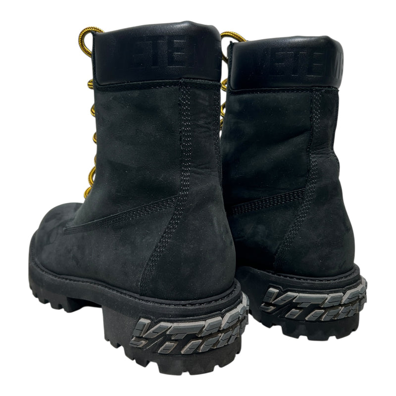 VETEMENTS/Boots/US 9/BLK/BLACK SUEDE TIMBS
