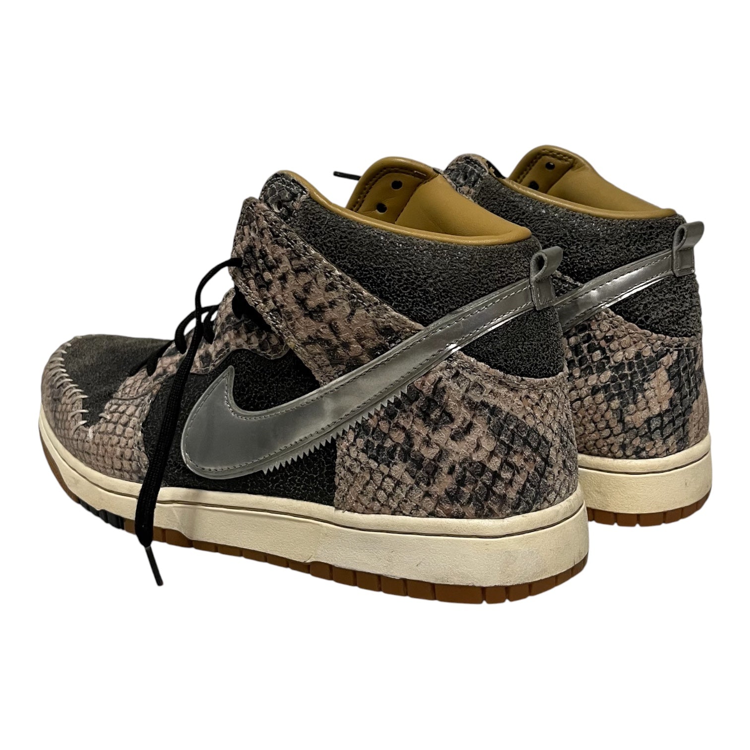 NIKE/DUNK CMFT PRM QS/Hi-Sneakers/US 10/Animal Pattern/Leather/BEG/716714-001 view 2
