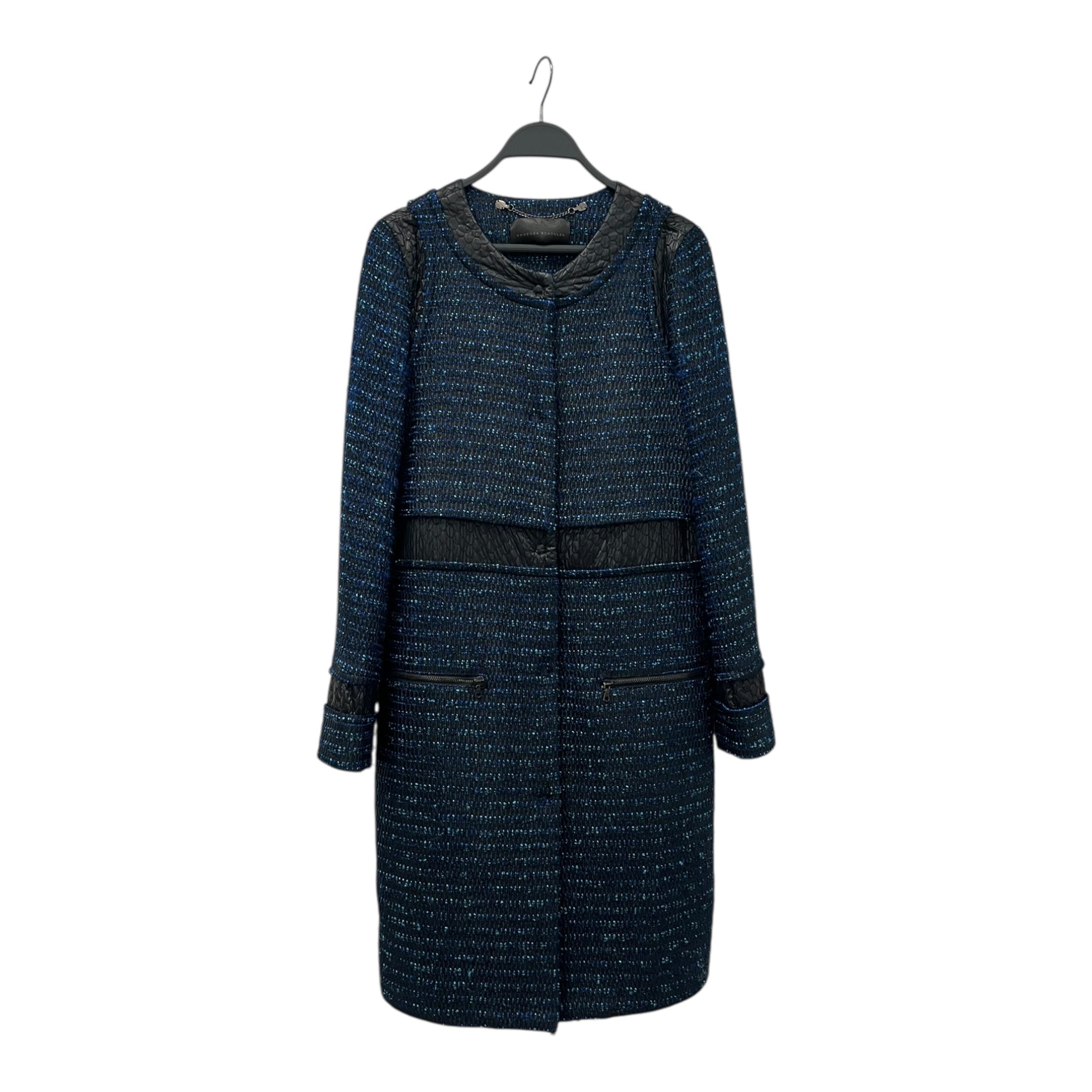 PROENZA SCHOULER/Jacket/8/Cotton/NVY/LIGHT BLUE DOTS ALL OVER view 1