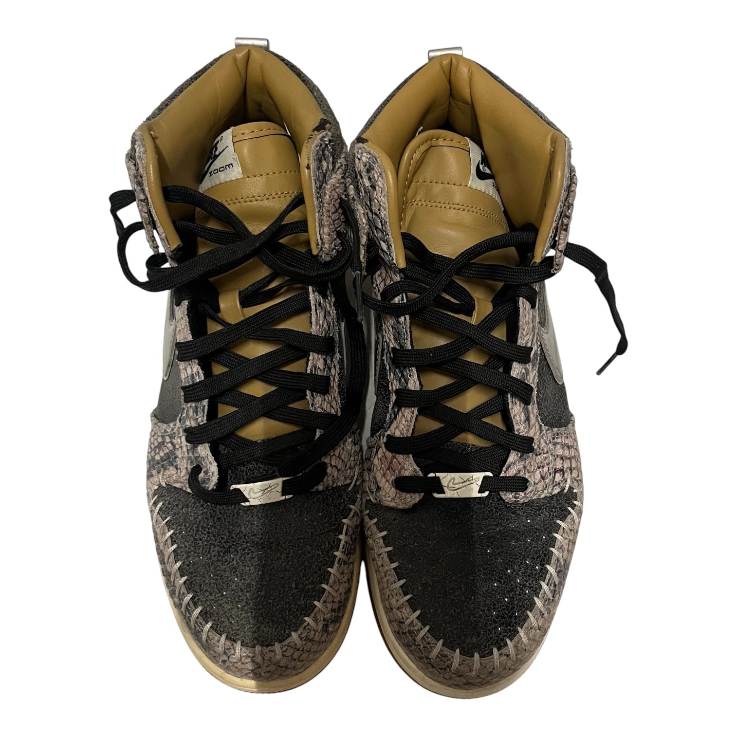 NIKE/DUNK CMFT PRM QS/Hi-Sneakers/US 10/Animal Pattern/Leather/BEG/716714-001 view 3