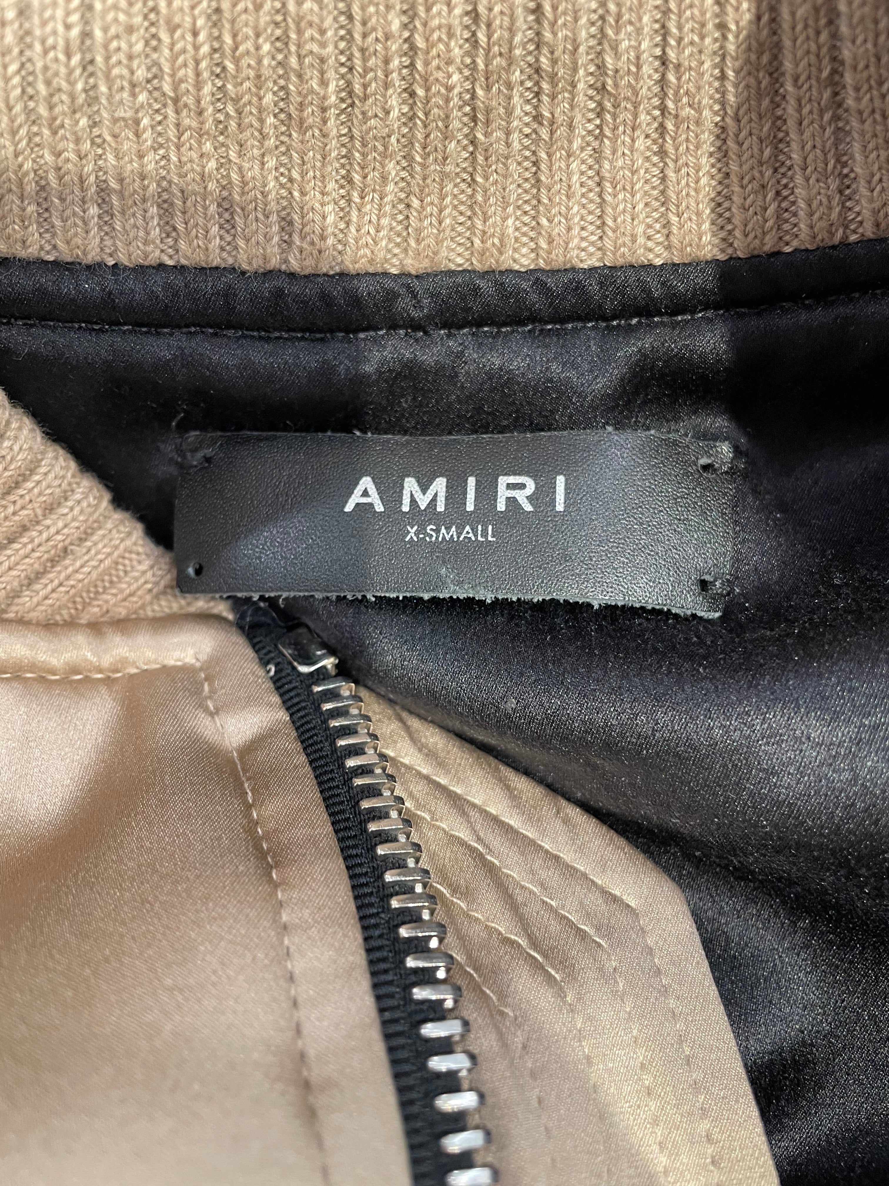 AMIRI/Military Jkt/XS/Silk/BEG/AMIRI SILK BOMBER view 3