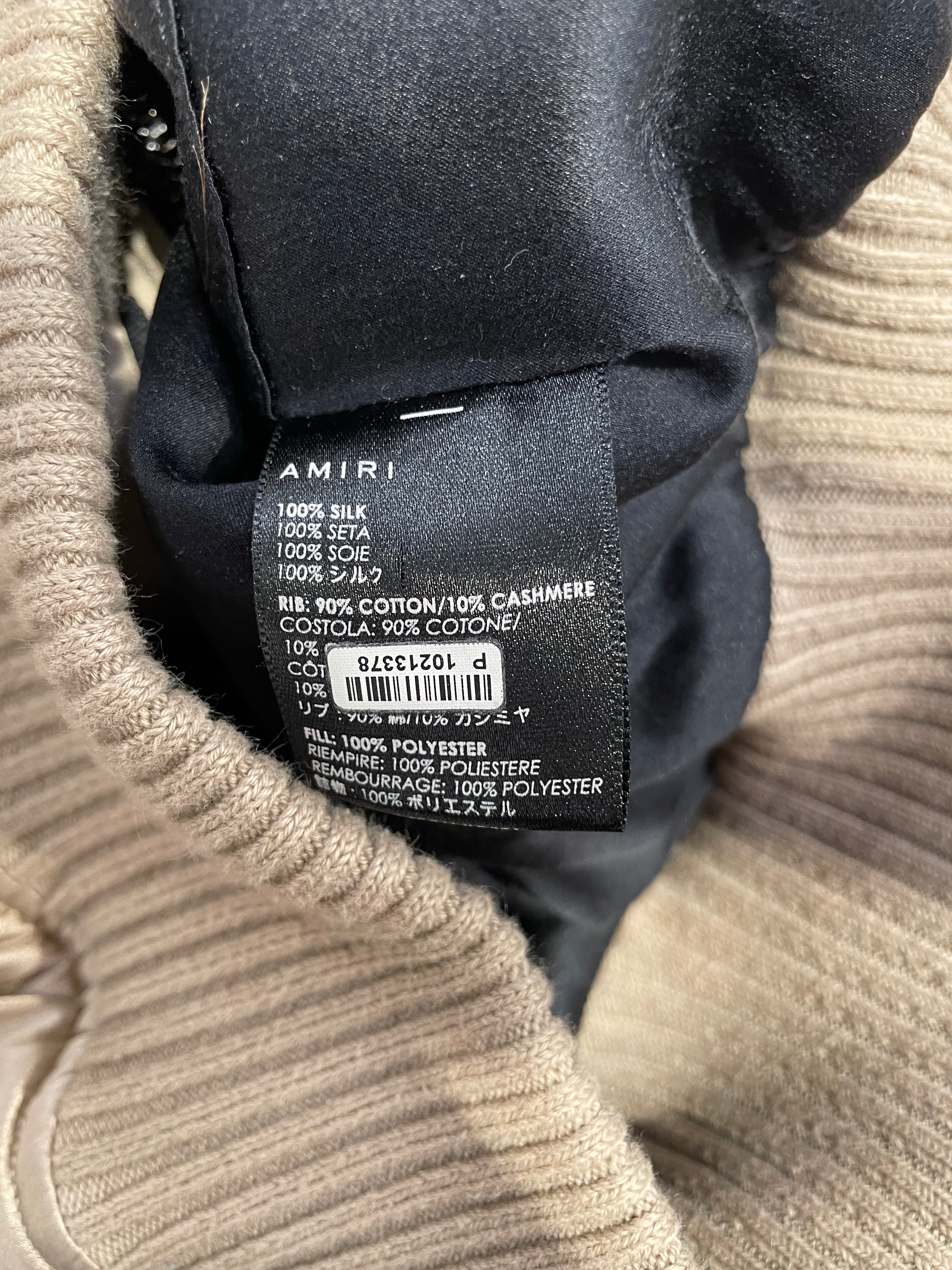AMIRI/Military Jkt/XS/Silk/BEG/AMIRI SILK BOMBER view 4