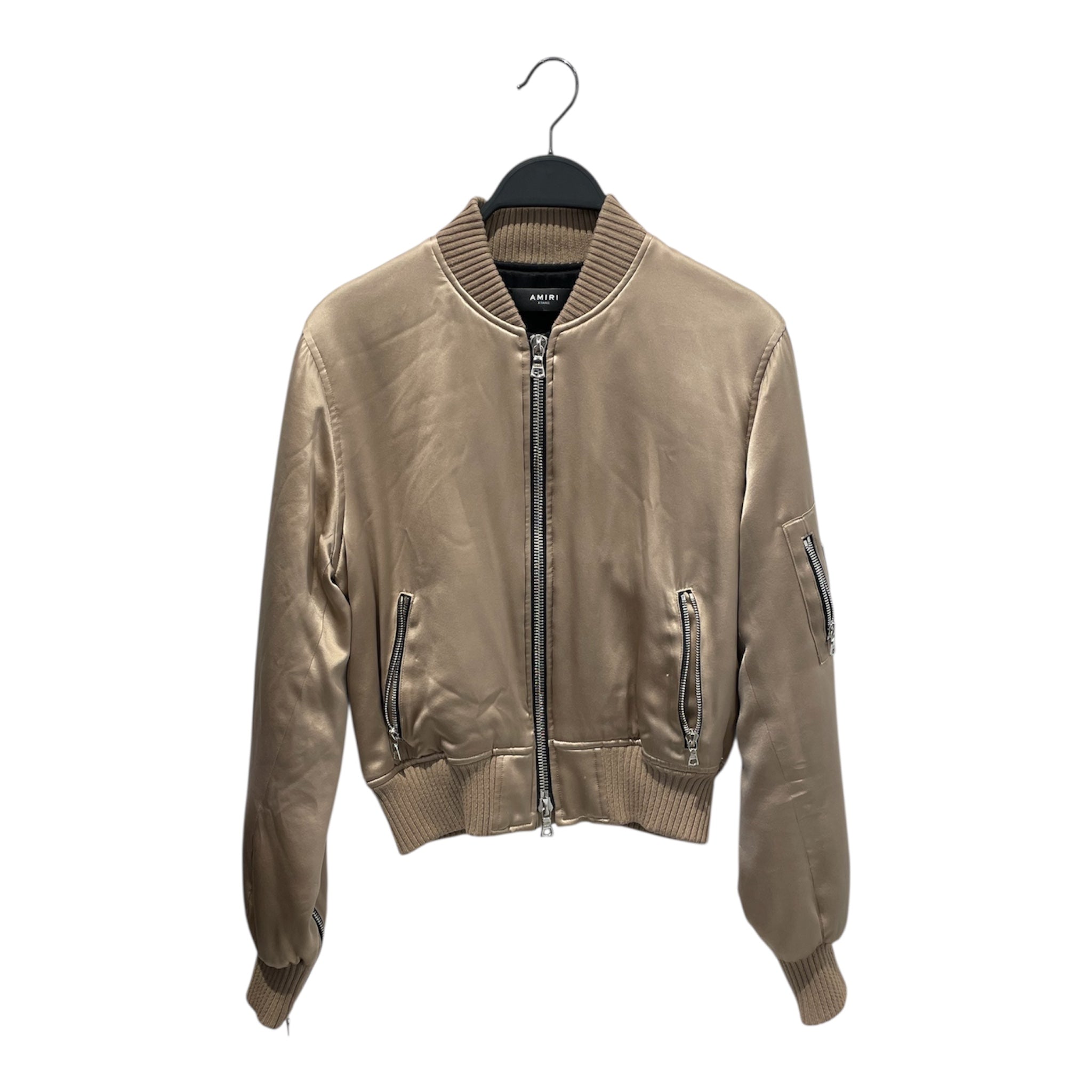 AMIRI/Military Jkt/XS/Silk/BEG/AMIRI SILK BOMBER view 1
