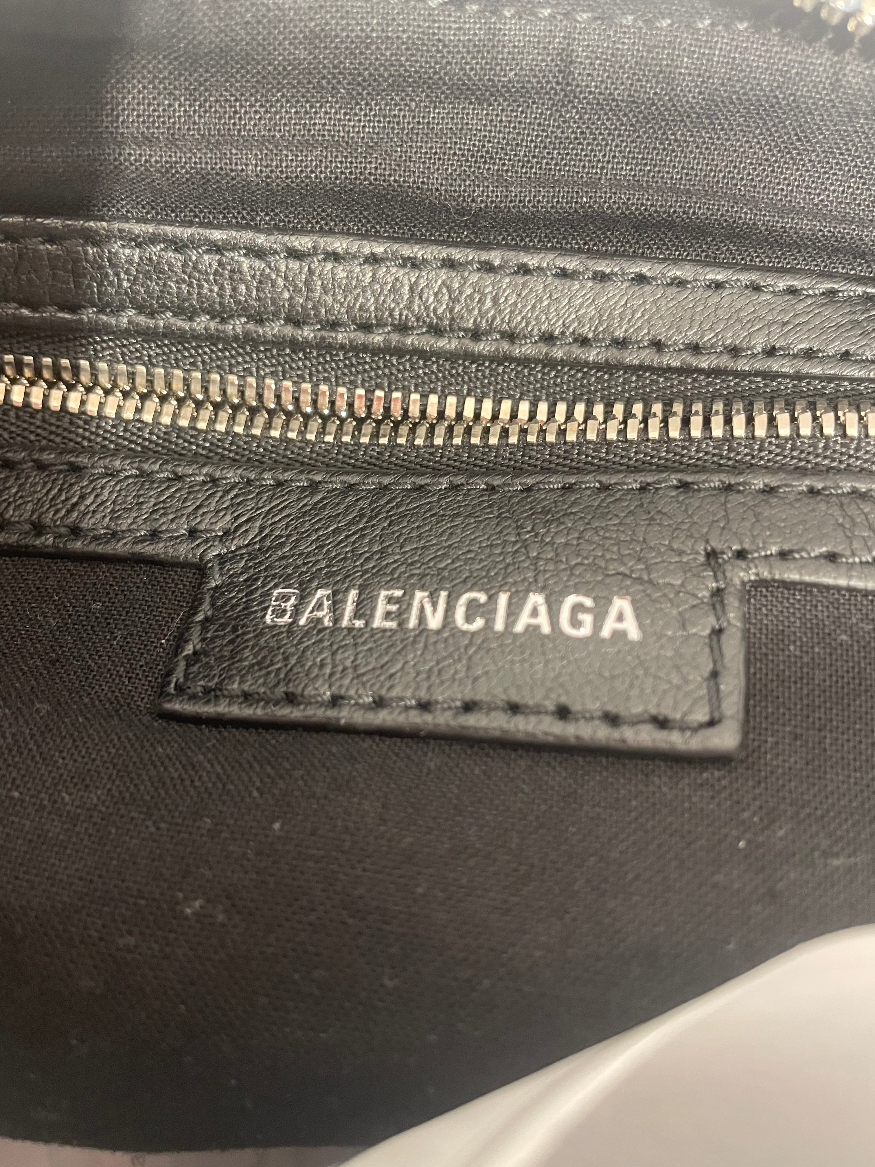BALENCIAGA/Cross Body Bag/Denim/IDG/denim diamond studded view 3