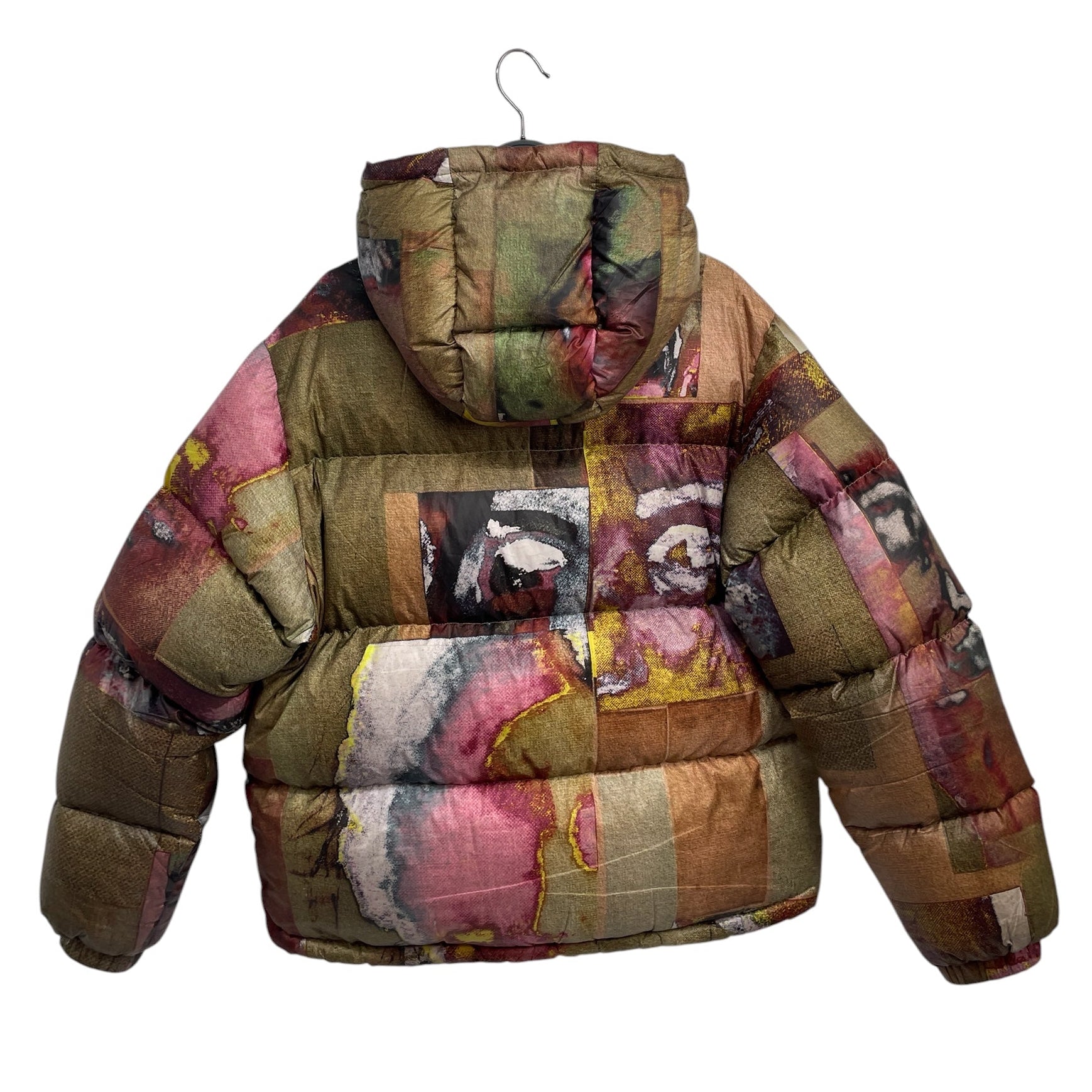 KIDSUPER STUDIOS/Puffer Jkt/S/Polyester/KHK/All Over Print/PRINTED FACES PUFFER view 2