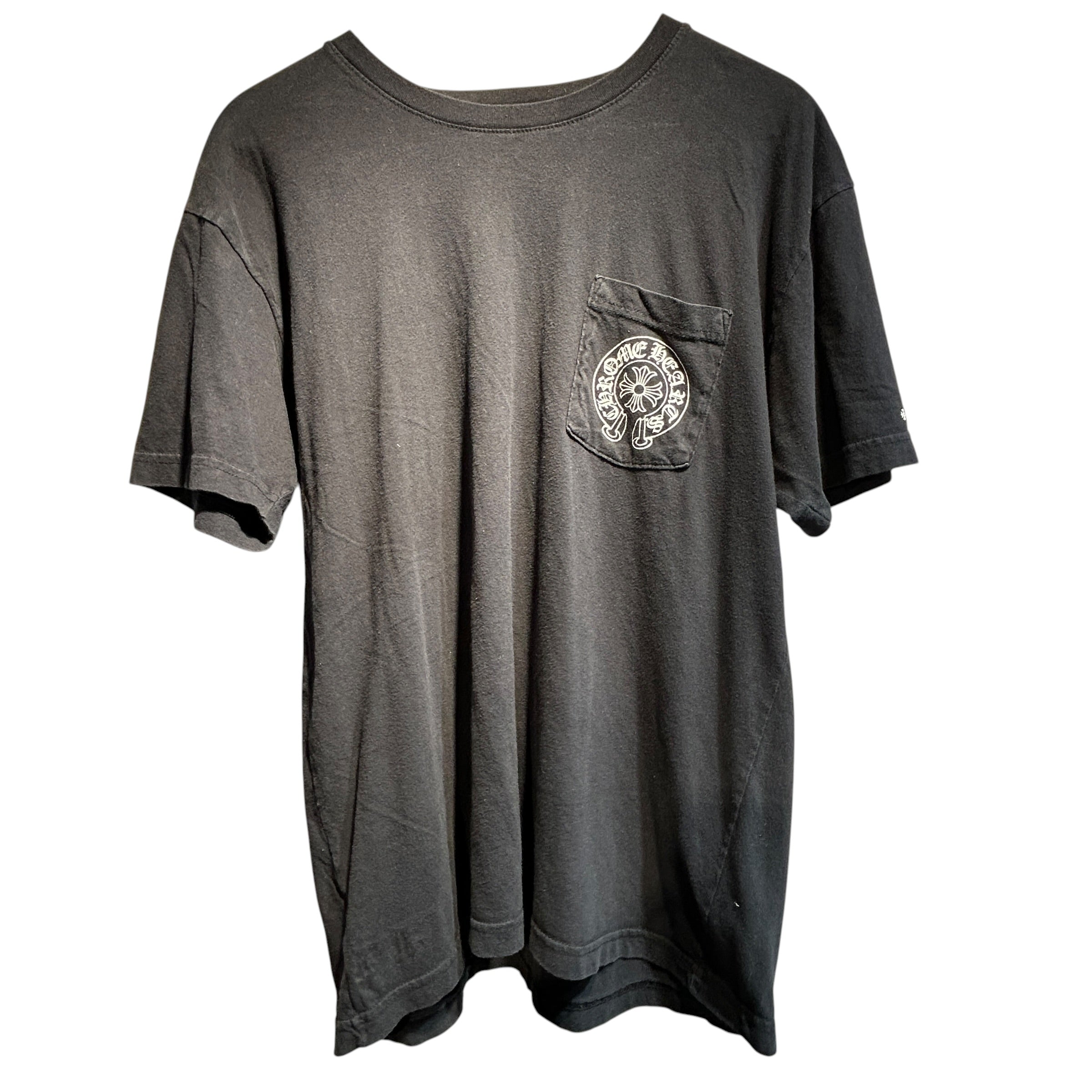 CHROME HEARTS/T-Shirt/XL/Cotton/BLK/pocket tee view 1
