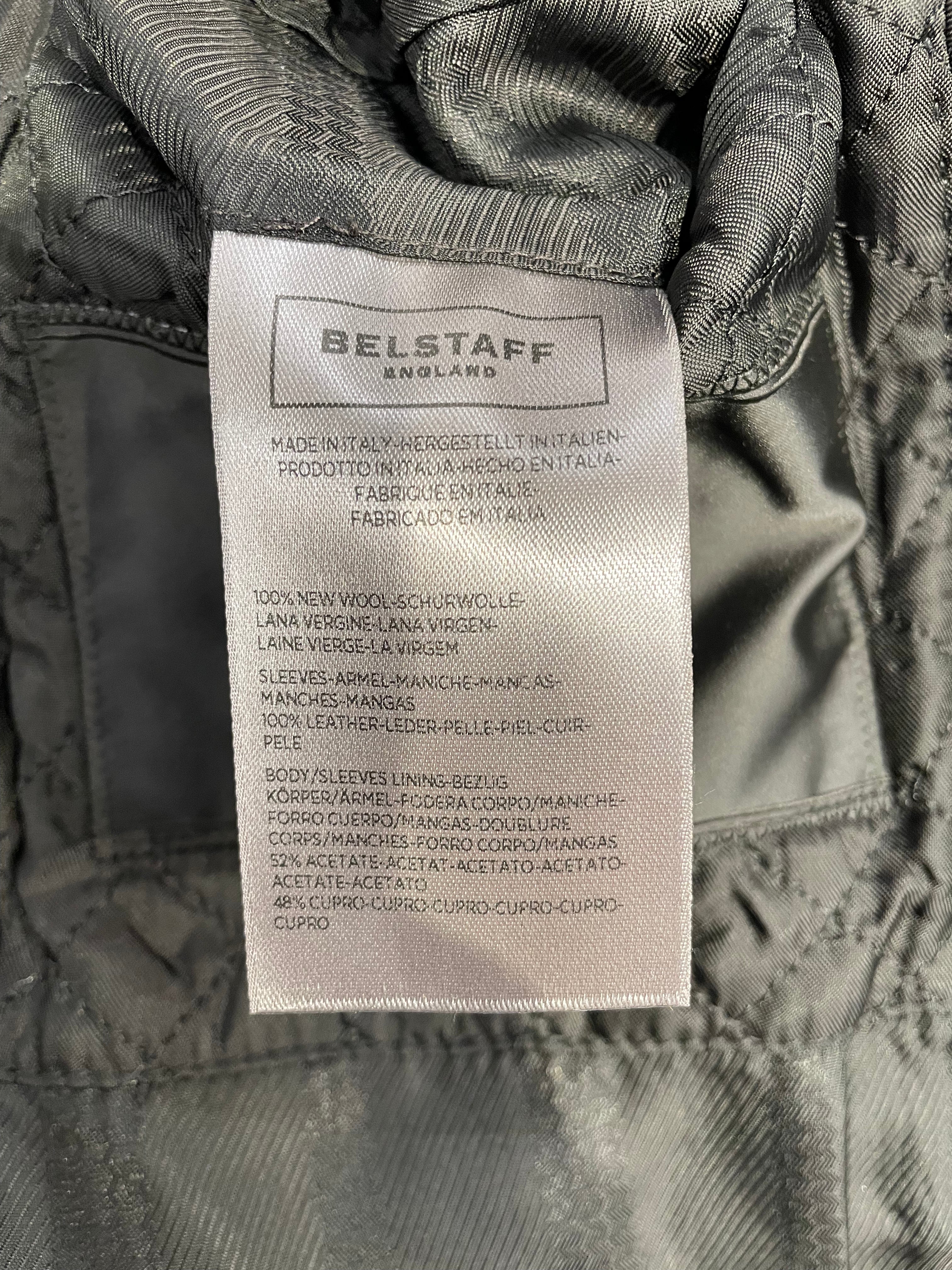 Belstaff/Tailored Jkt/50/Wool/GRY/QUILTED LEATHER SLEEVE BLAZER view 4