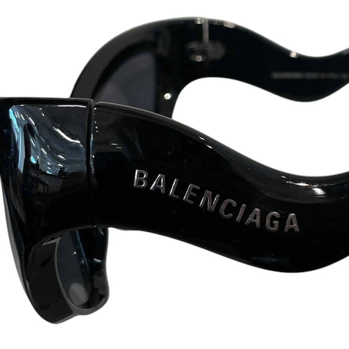 BALENCIAGA/Sunglasses/Plastic/BLK/ view 3
