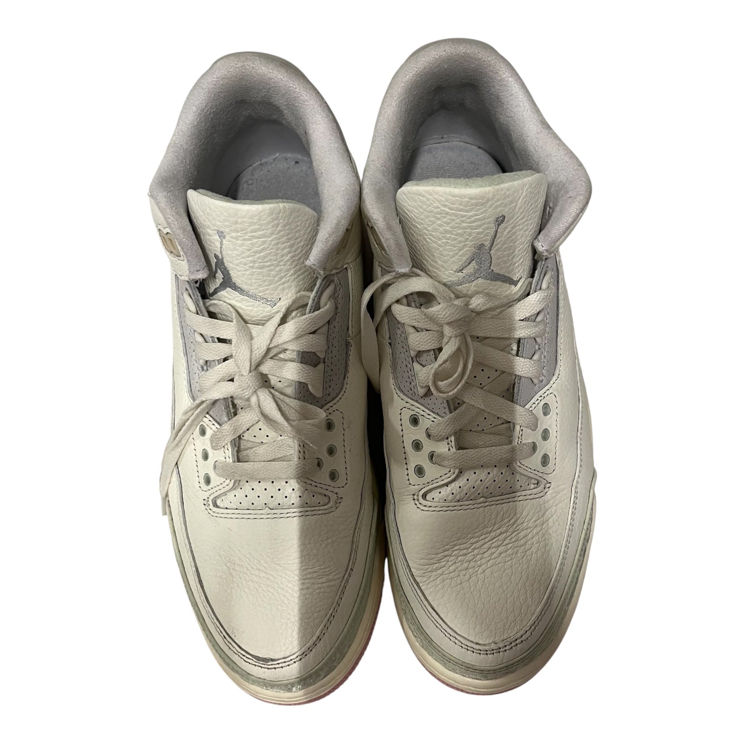 JORDAN BRAND/Low-Sneakers/US 10/Leather/CRM/3 spring view 3