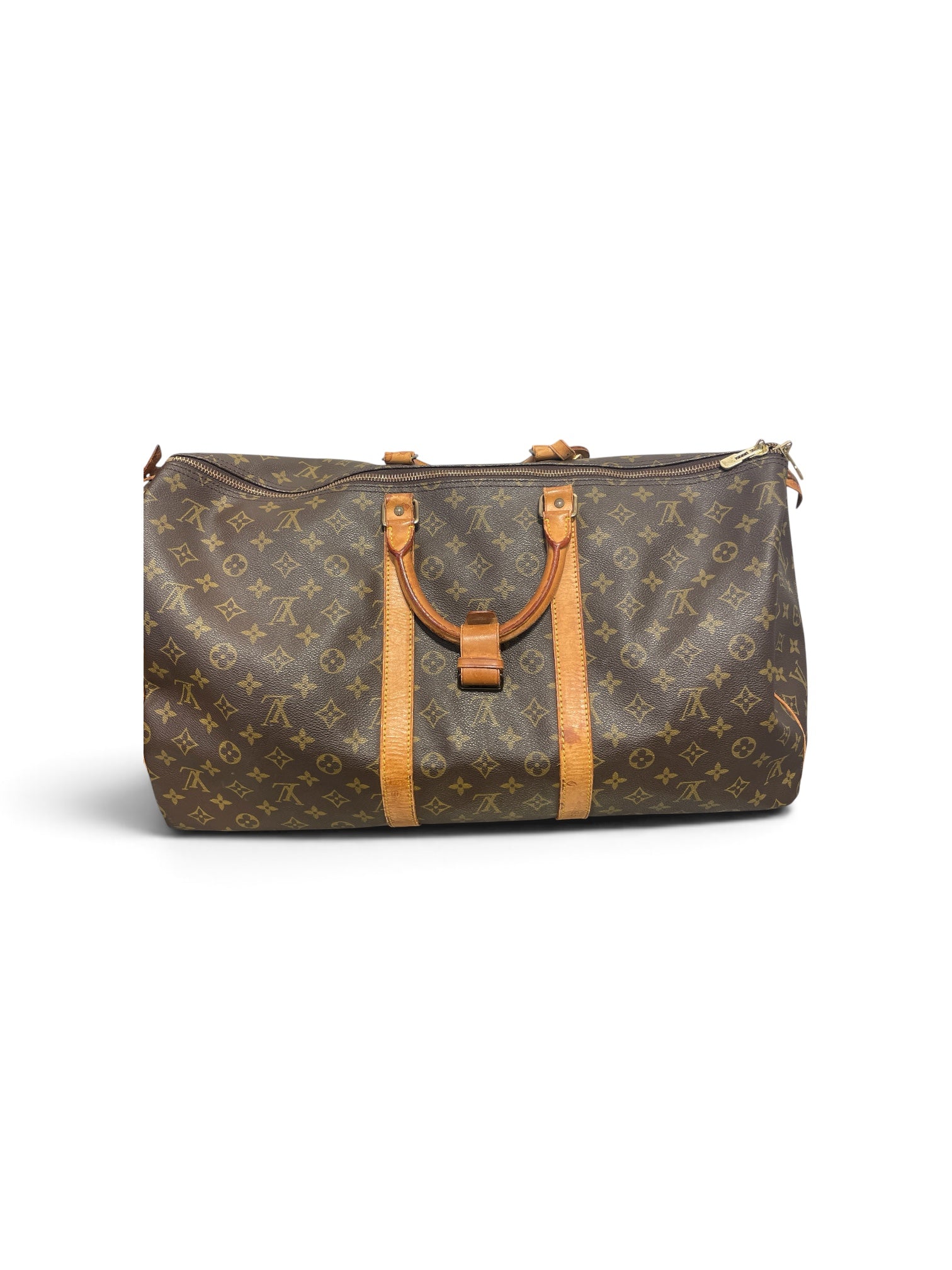 LOUIS VUITTON/Boston Bag/Leather/BRW/monogramcanvasbag view 1