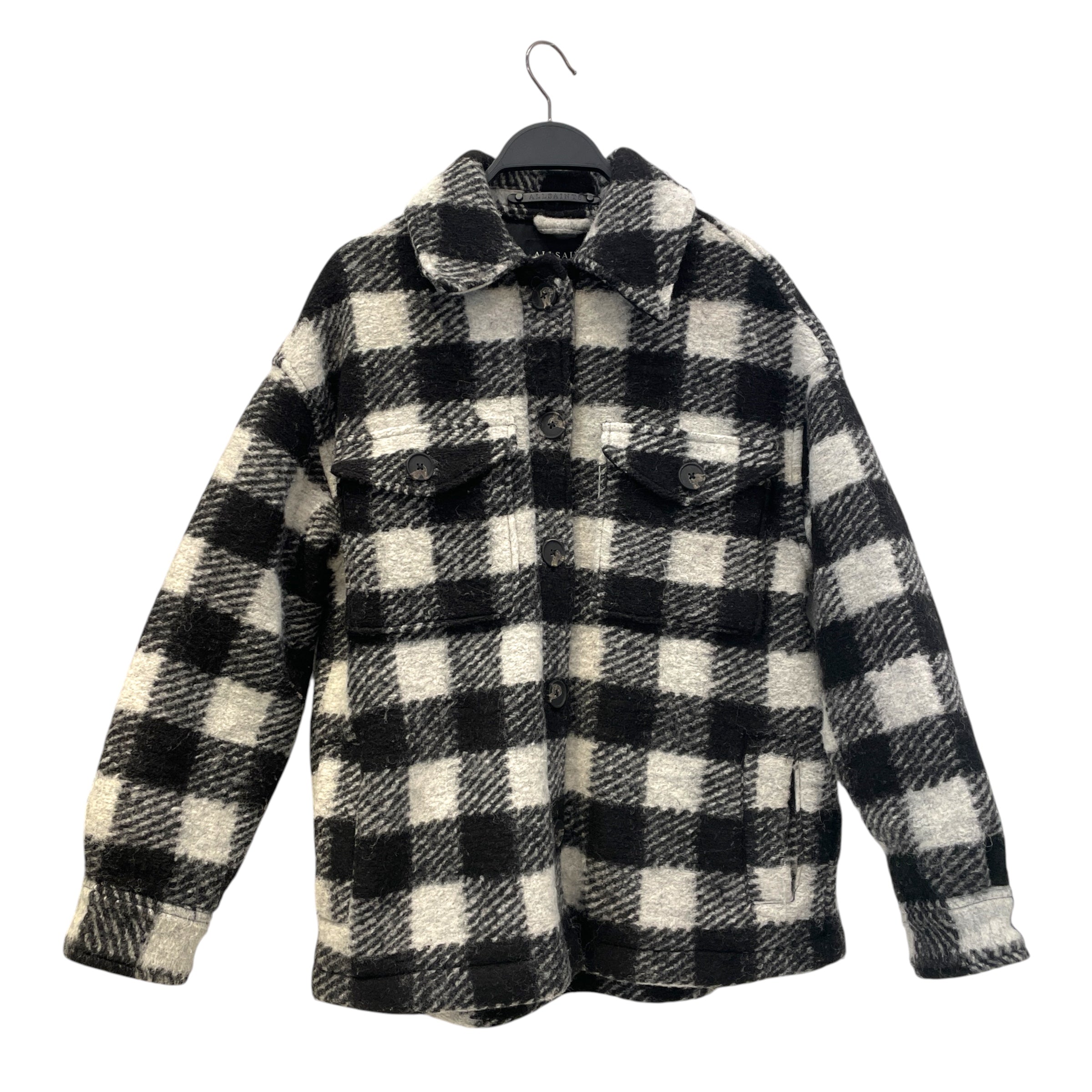 ALLSAINTS/Jacket/0/Gingham Check/Wool/BLK/Fenix Check Wool view 1