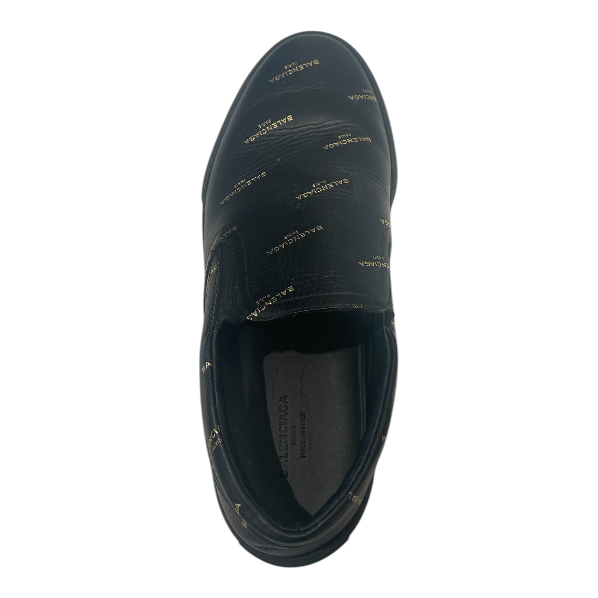 BALENCIAGA/Low-Sneakers/EU 42/All Over Print/Leather/BLK/ view 4