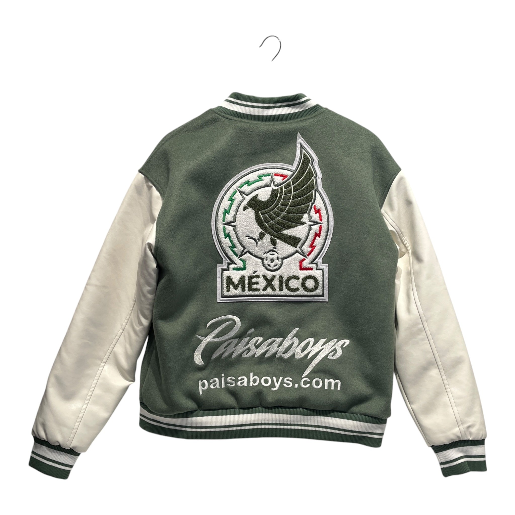 Paisa Boys /Souvenir Jkt/M/Wool/GRN/SOCCER VASITY JKT view 2