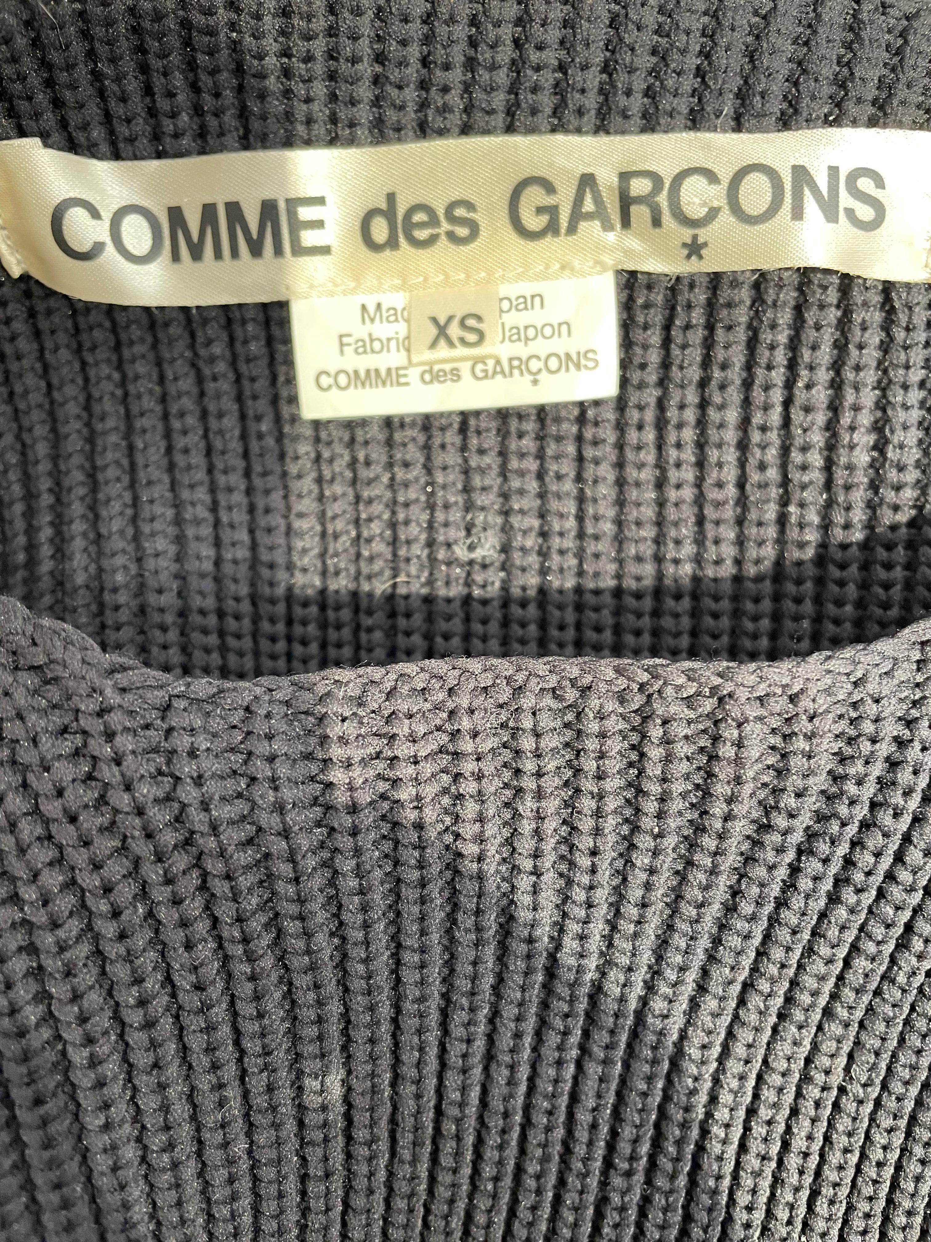 COMME des GARCONS/Heavy Sweater/XS/Acrylic/BLK/CUT UP BLK SWEATER view 3