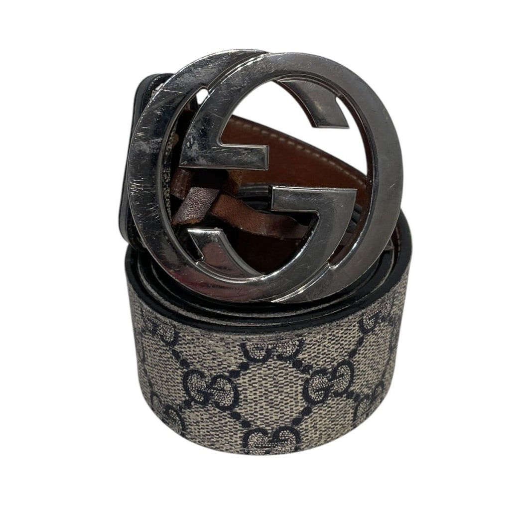 GUCCI/Belt/Monogram/BEG/M's/411924 kgdhn view 1