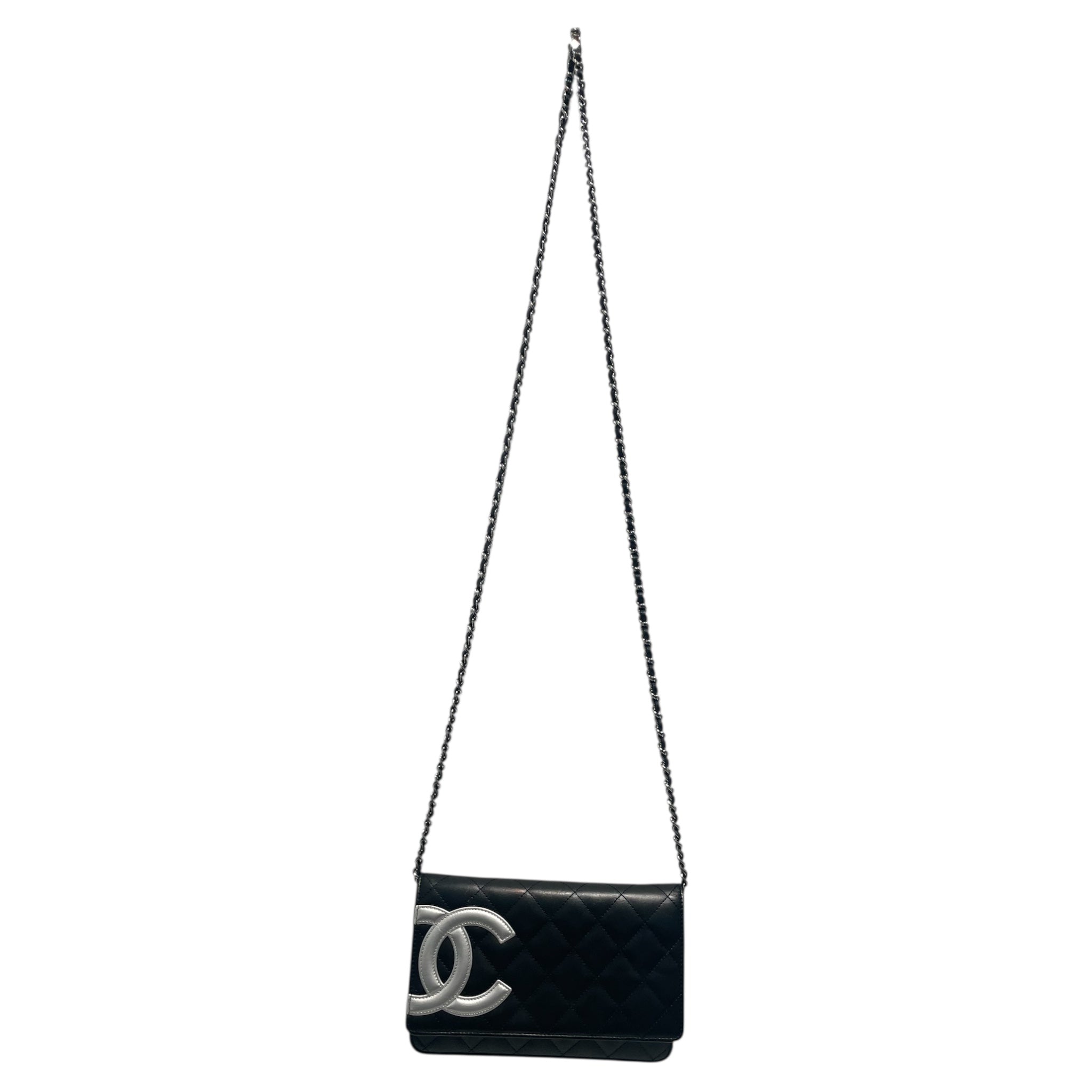 CHANEL/Cross Body Bag/BLK/Cambon Wallet on Chain Quilted view 1