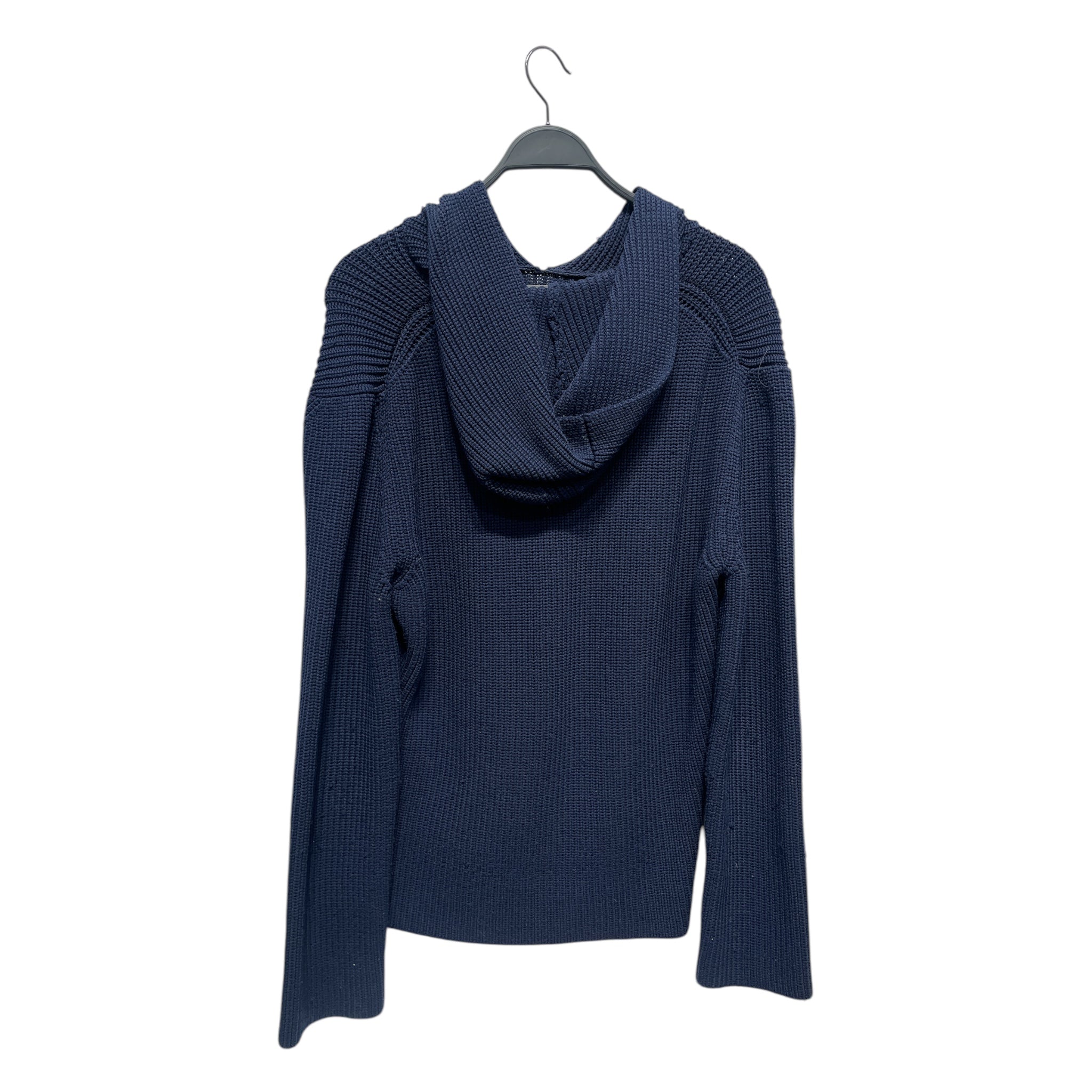 JACQUEMUS/Sweater/L/Cotton/NVY/Pullover/knitted pullover hoodie view 2