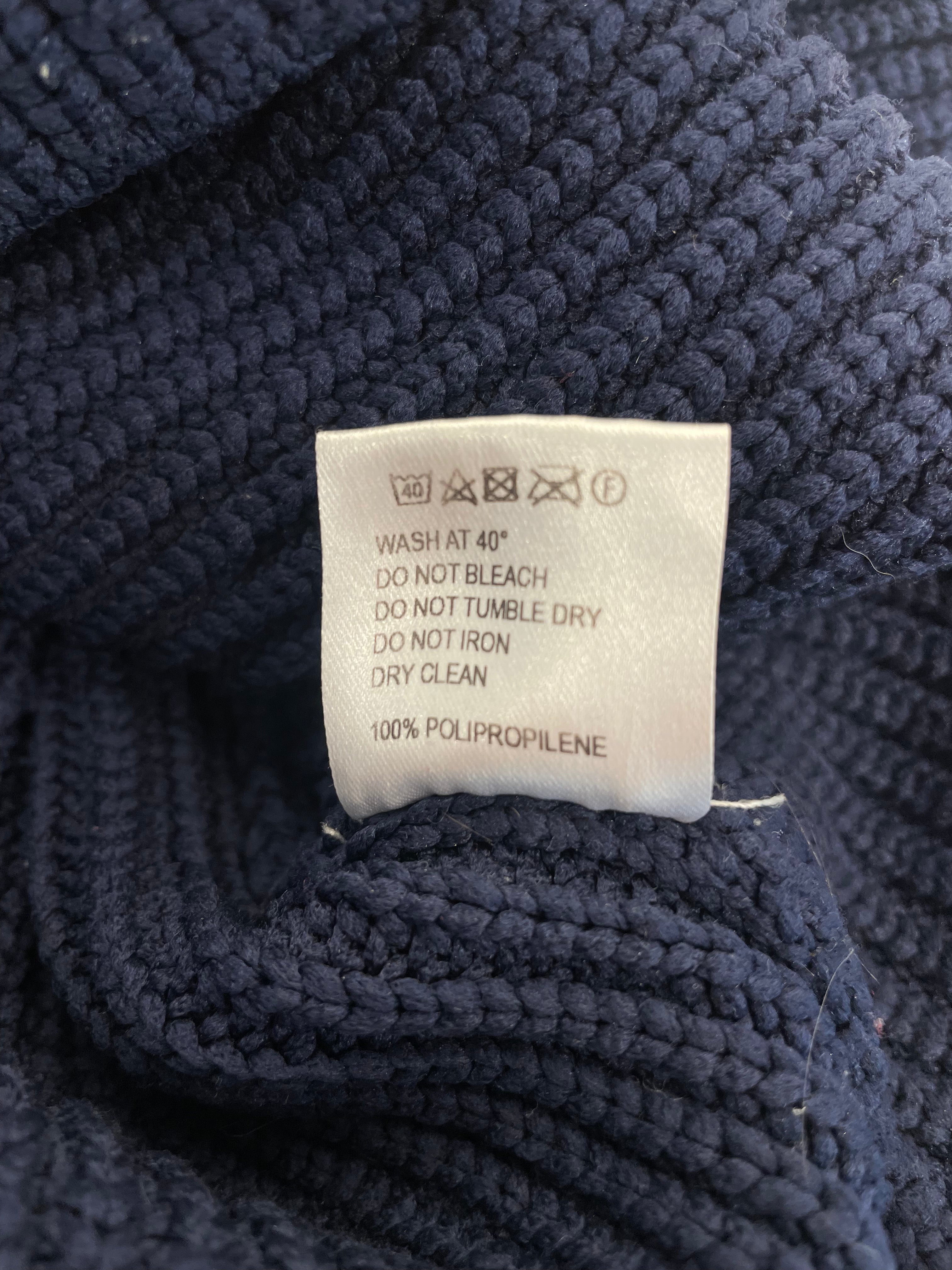 JACQUEMUS/Sweater/L/Cotton/NVY/Pullover/knitted pullover hoodie view 4