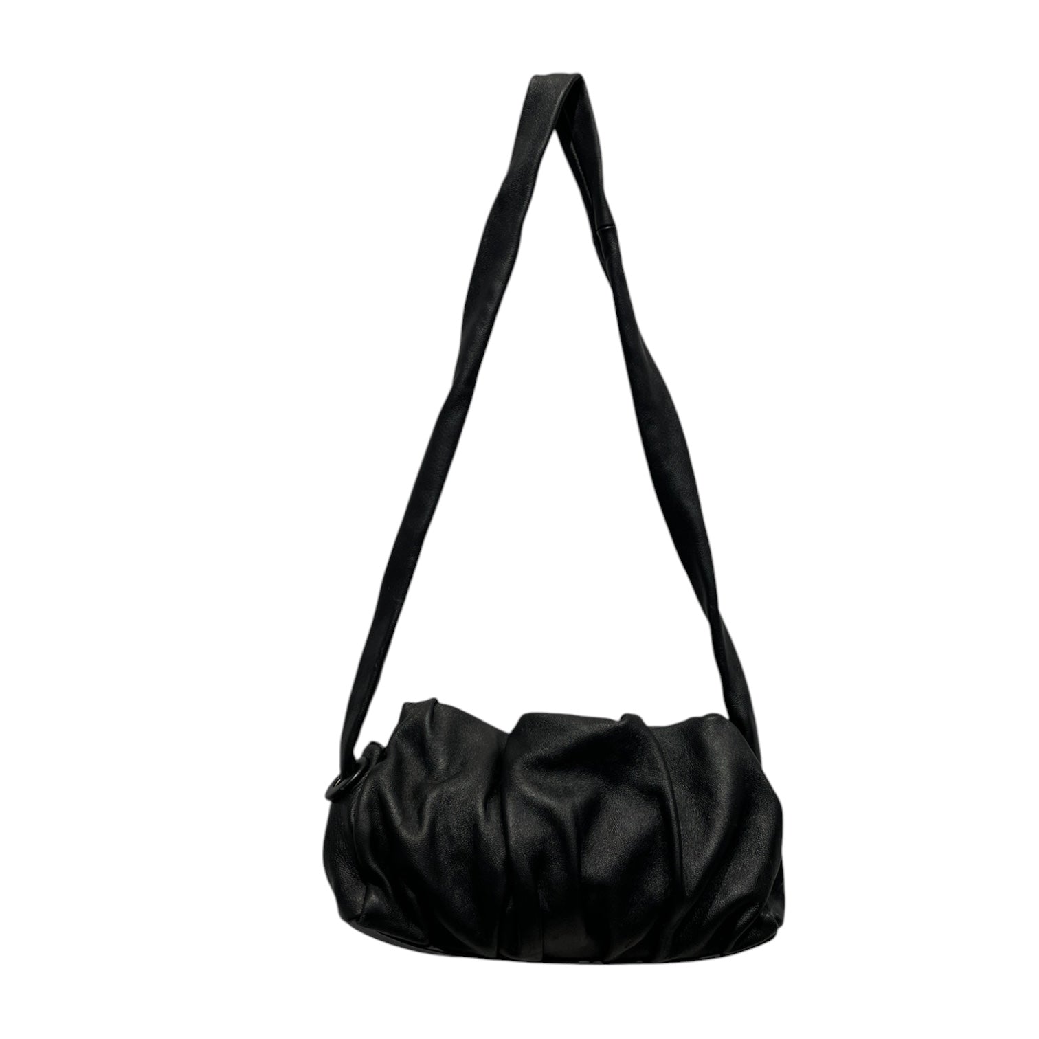 Elleme/Cross Body Bag/Leather/BLK/Vauge Slouchy Crossbody Bag view 1