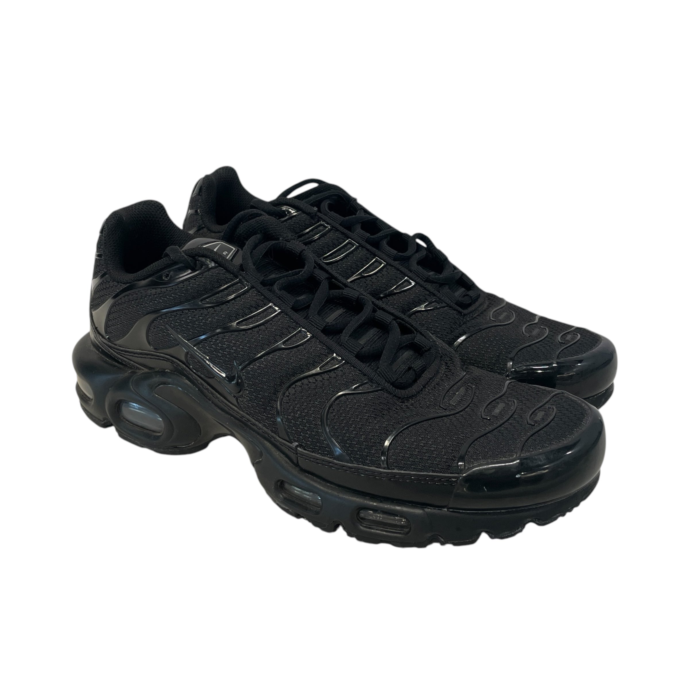 NIKE/AIR MAX PLUS/Low-Sneakers/US 9/Cotton/BLK/604133-050 view 1