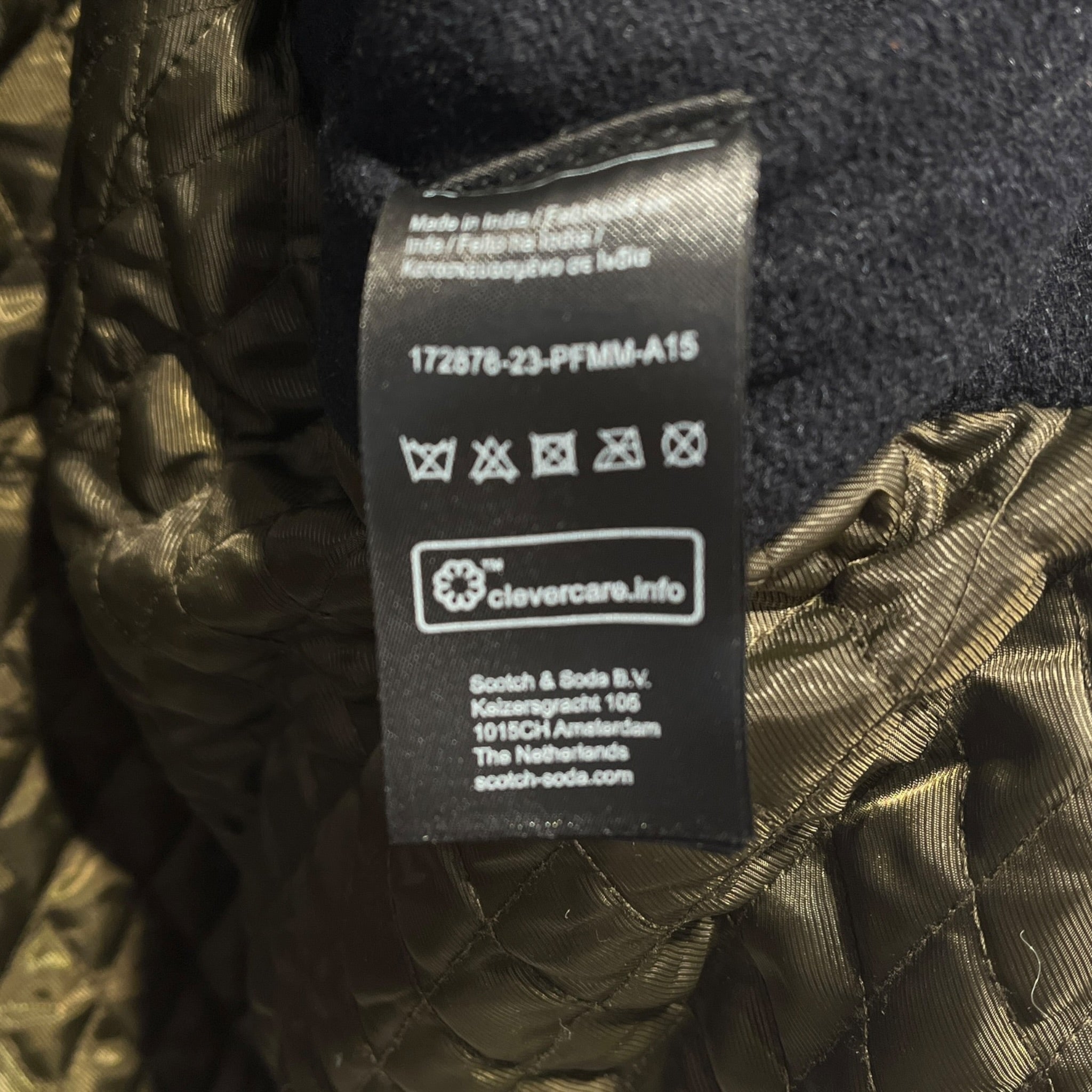 SCOTCH&SODA/Jacket/S/Wool/ORN/Graphic/the free spirit varsity jkt view 4