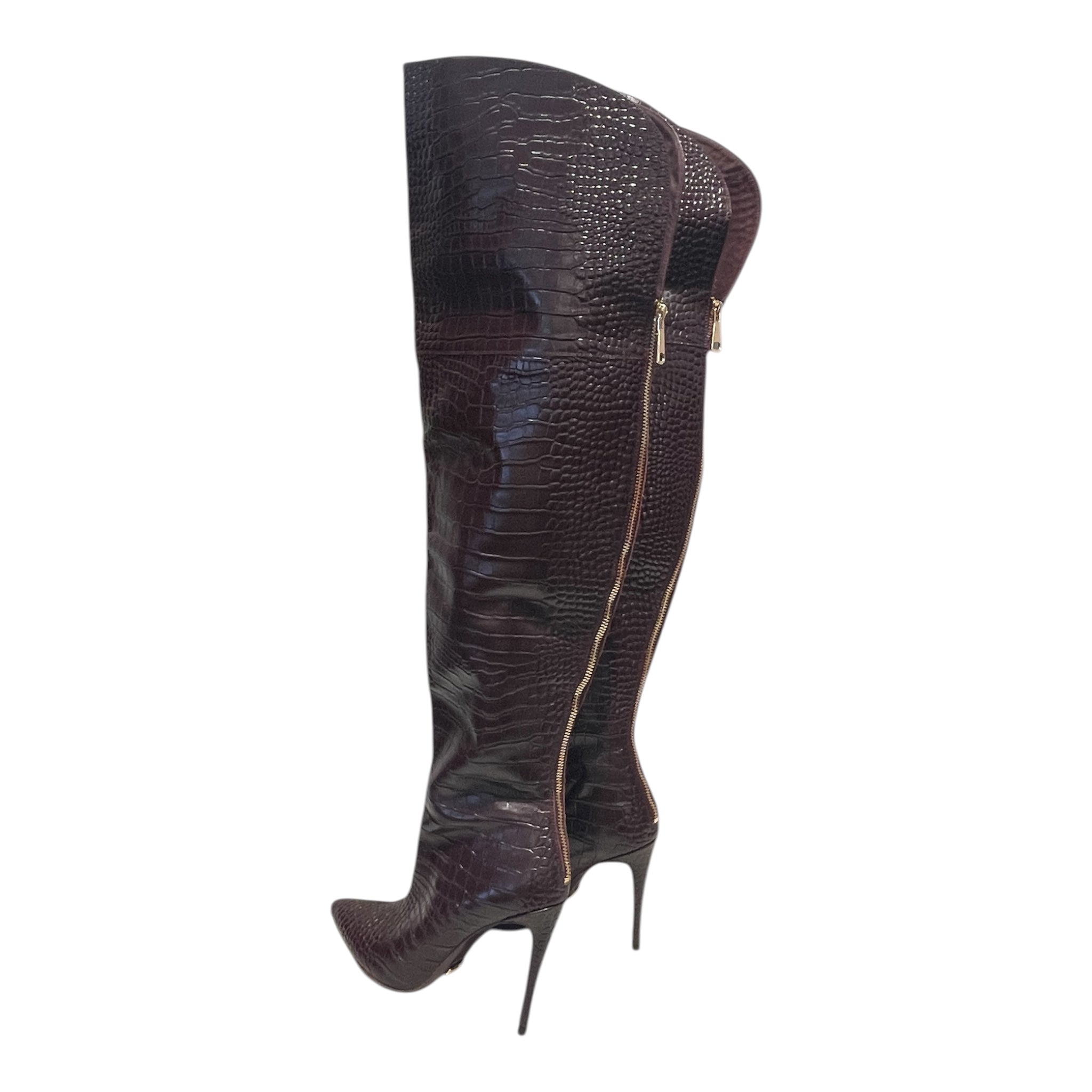 Jennifer Le/Long Boots/EU 40/Animal Pattern/PPL/Crocodile Print Boot view 2