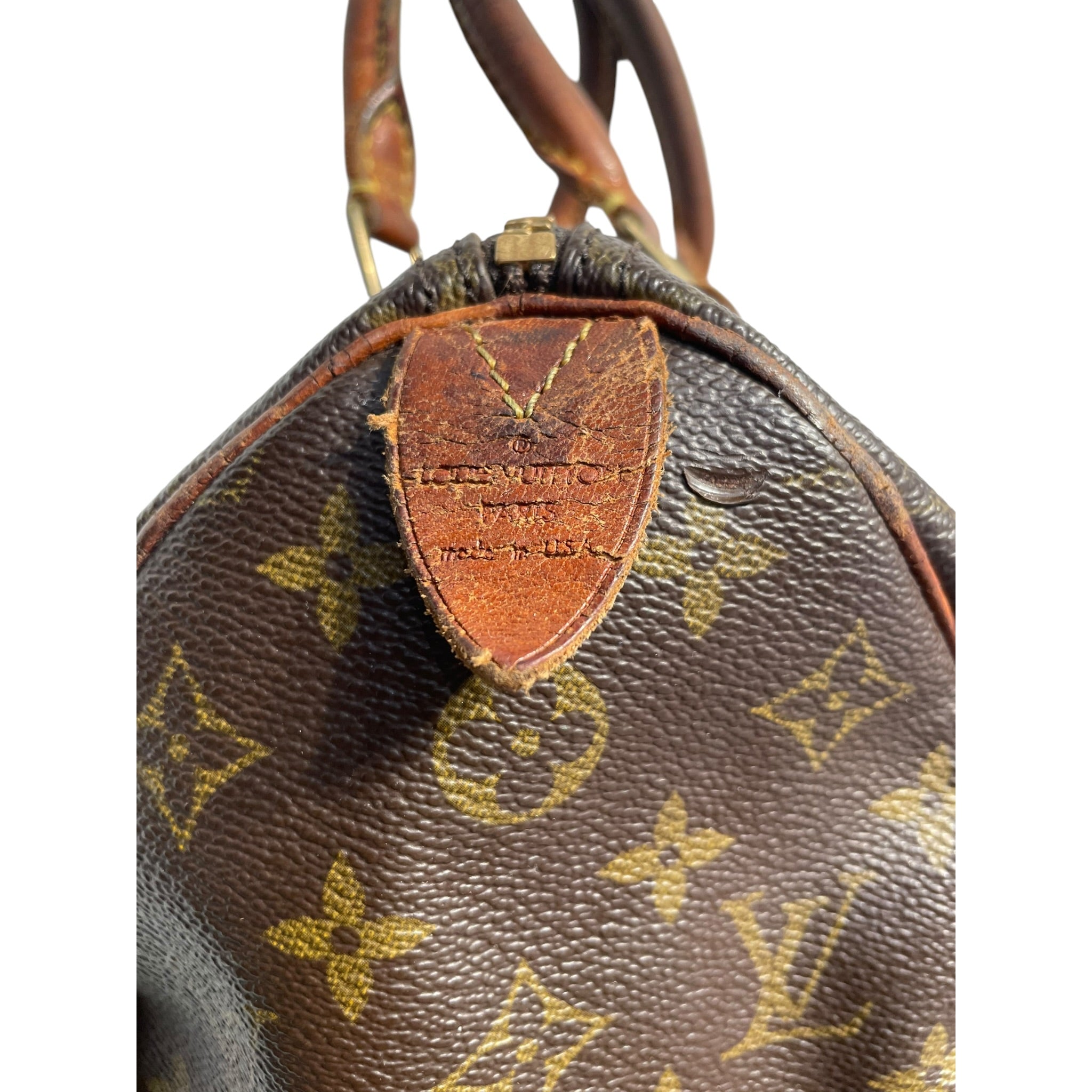 LOUIS VUITTON/Clutch Bag/Monogram/Leather/BRW/SPEEDY view 4