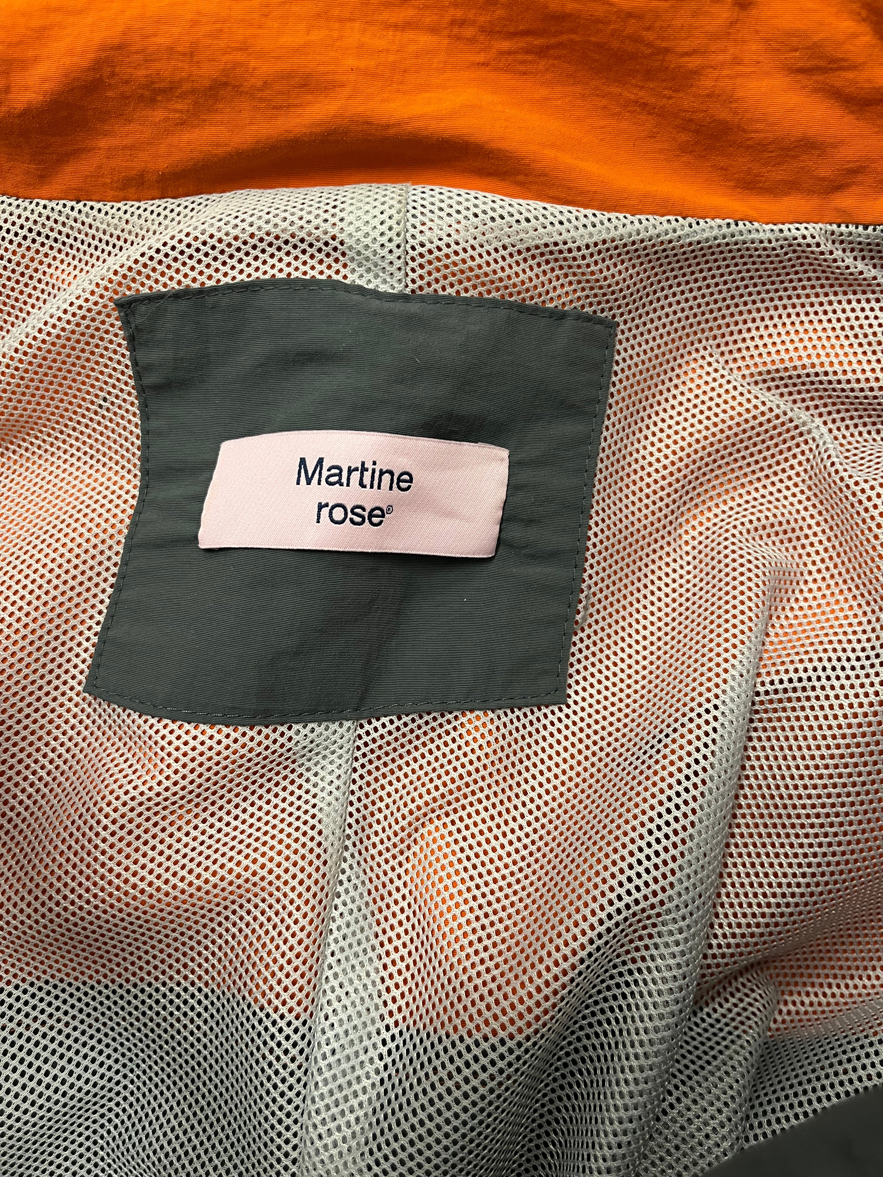 MARTINE ROSE/Windbreaker/S/Polyester/GRY/VOLUME PANELLED TRACK GRY/ORG view 3