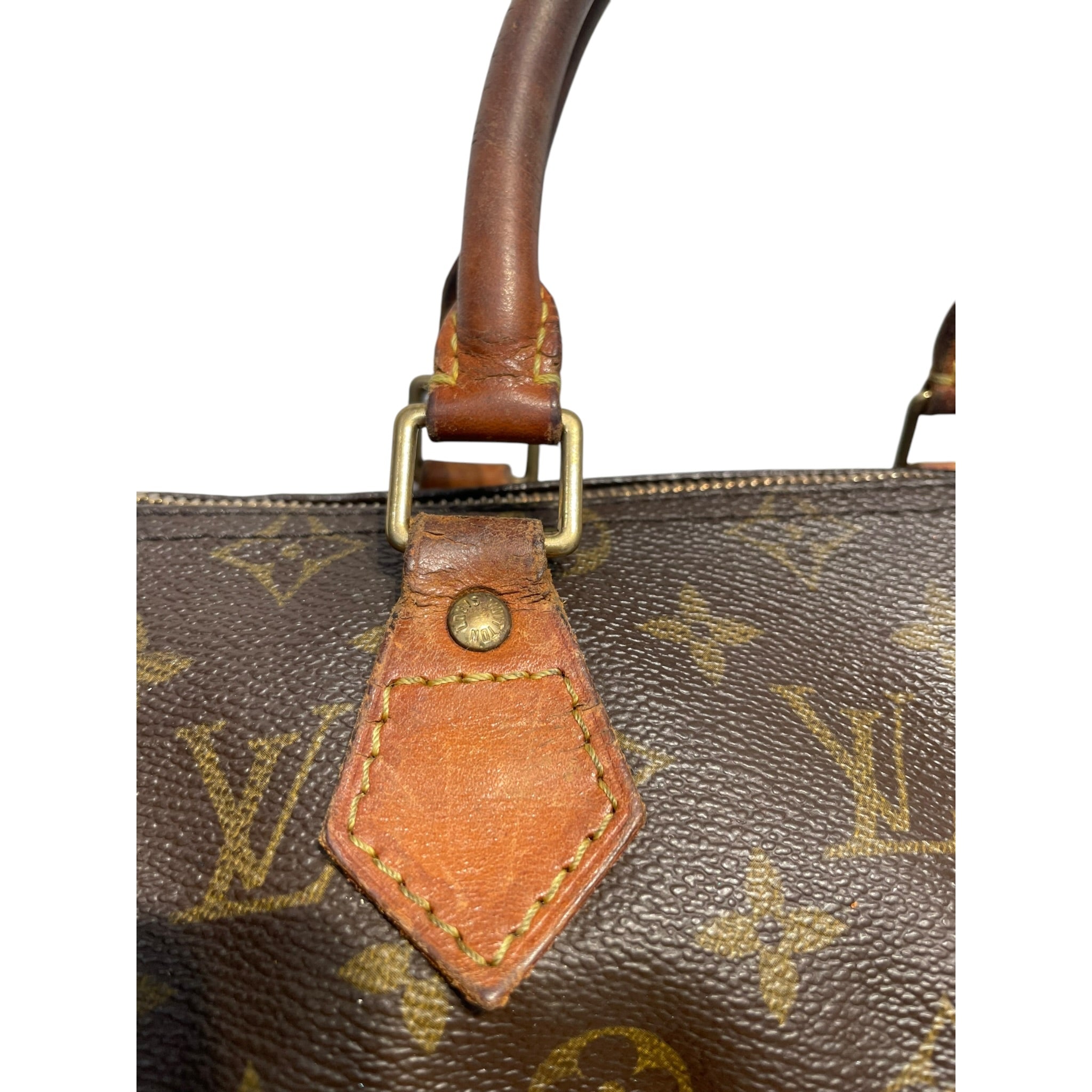 LOUIS VUITTON/Clutch Bag/Monogram/Leather/BRW/SPEEDY view 5
