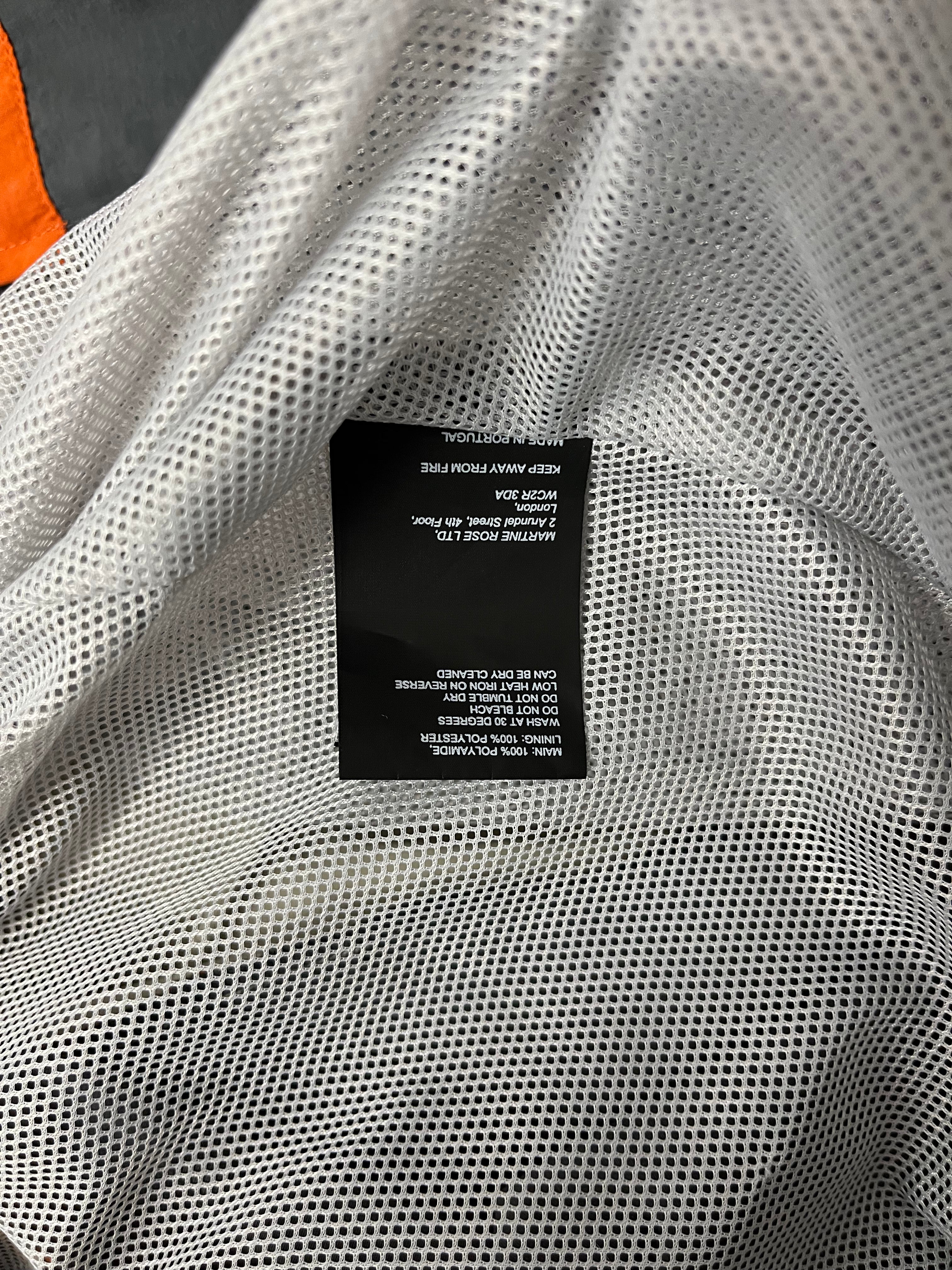 MARTINE ROSE/Windbreaker/S/Polyester/GRY/VOLUME PANELLED TRACK GRY/ORG view 4