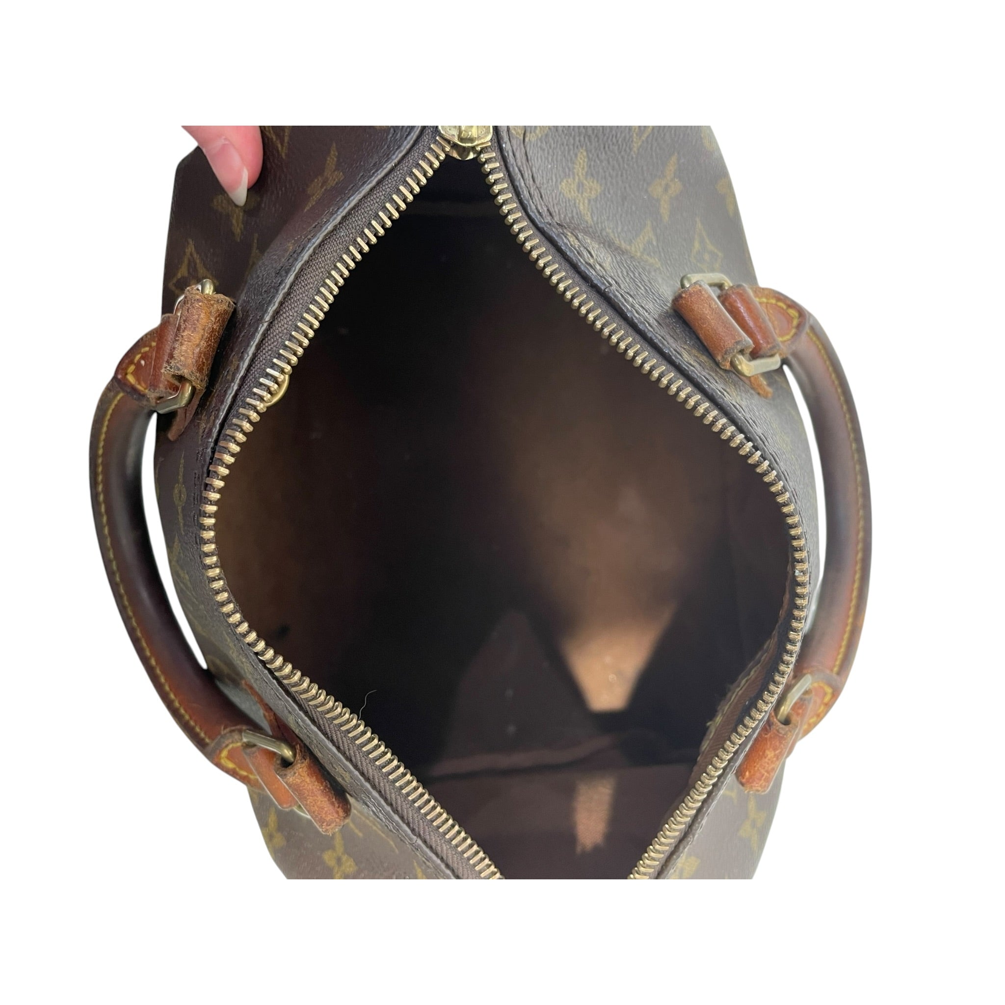 LOUIS VUITTON/Clutch Bag/Monogram/Leather/BRW/SPEEDY view 7