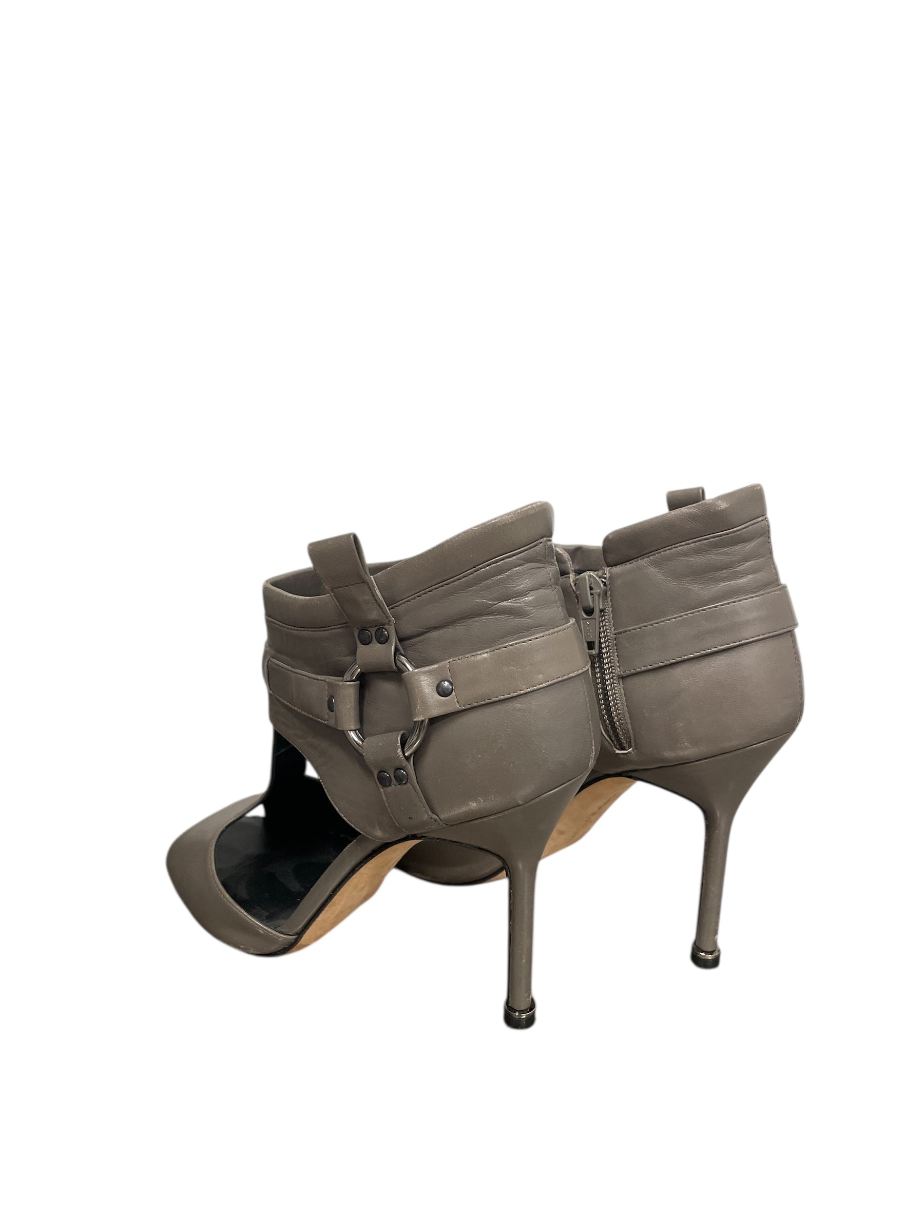 MANOLO BLAHNIK/HEELS/US 6/PLAIN/LEATHER/GRY//SIDE HARNES/ view 2