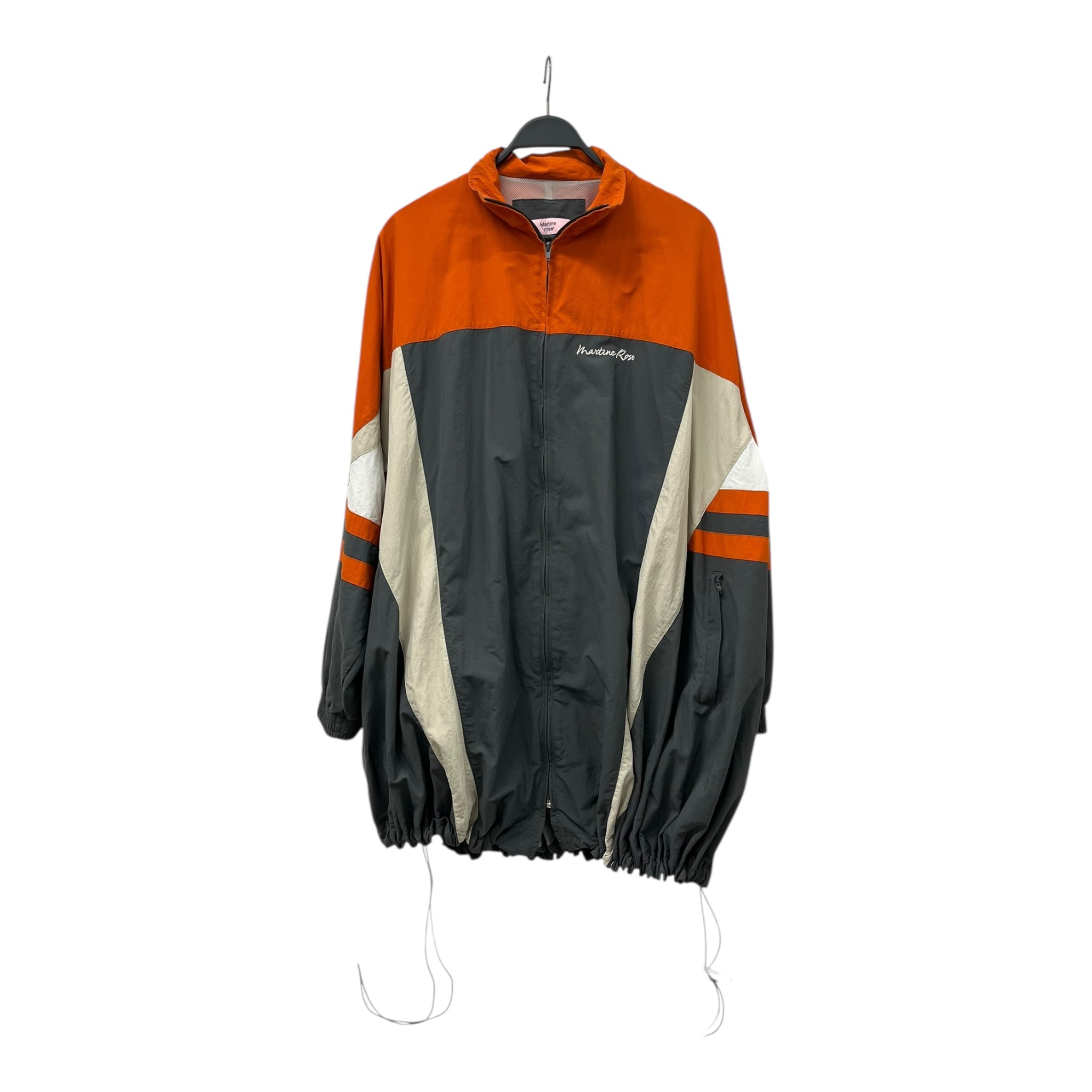 MARTINE ROSE/Windbreaker/S/Polyester/GRY/VOLUME PANELLED TRACK GRY/ORG view 1