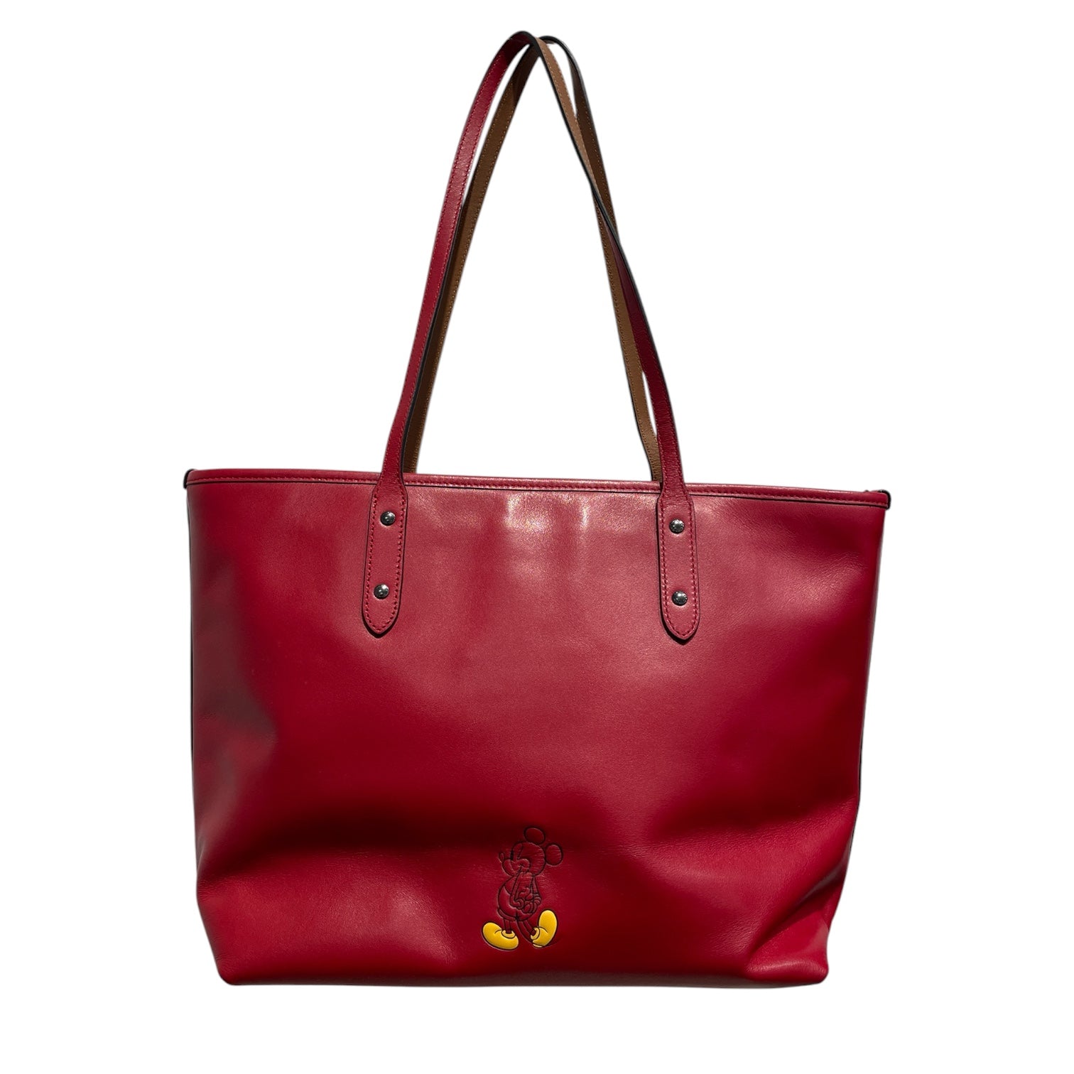 COACH/Tote Bag/Leather/RED/Mickey Mouse Red Tote view 2