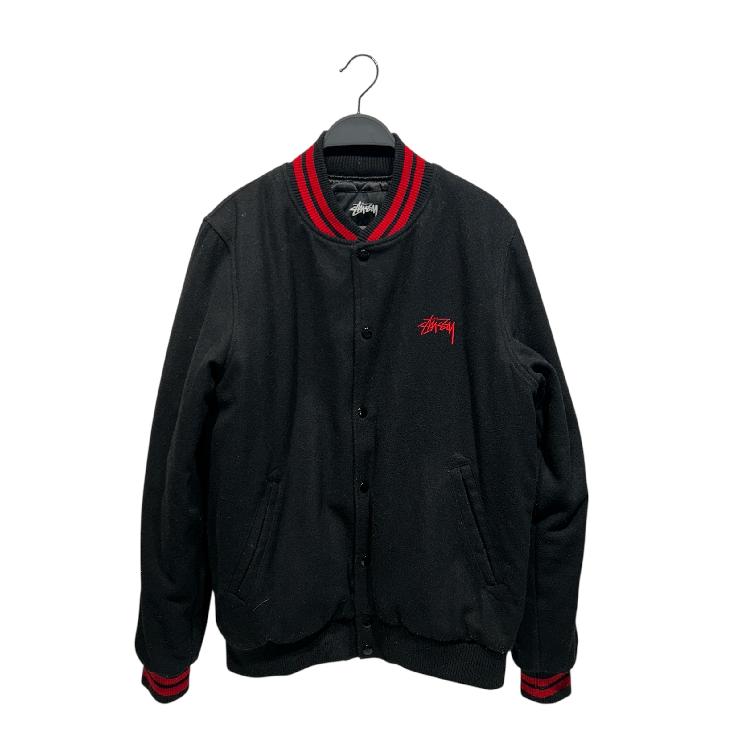 STUSSY/Souvenir Jkt/S/Wool/BLK/World Stussy Tribe view 1