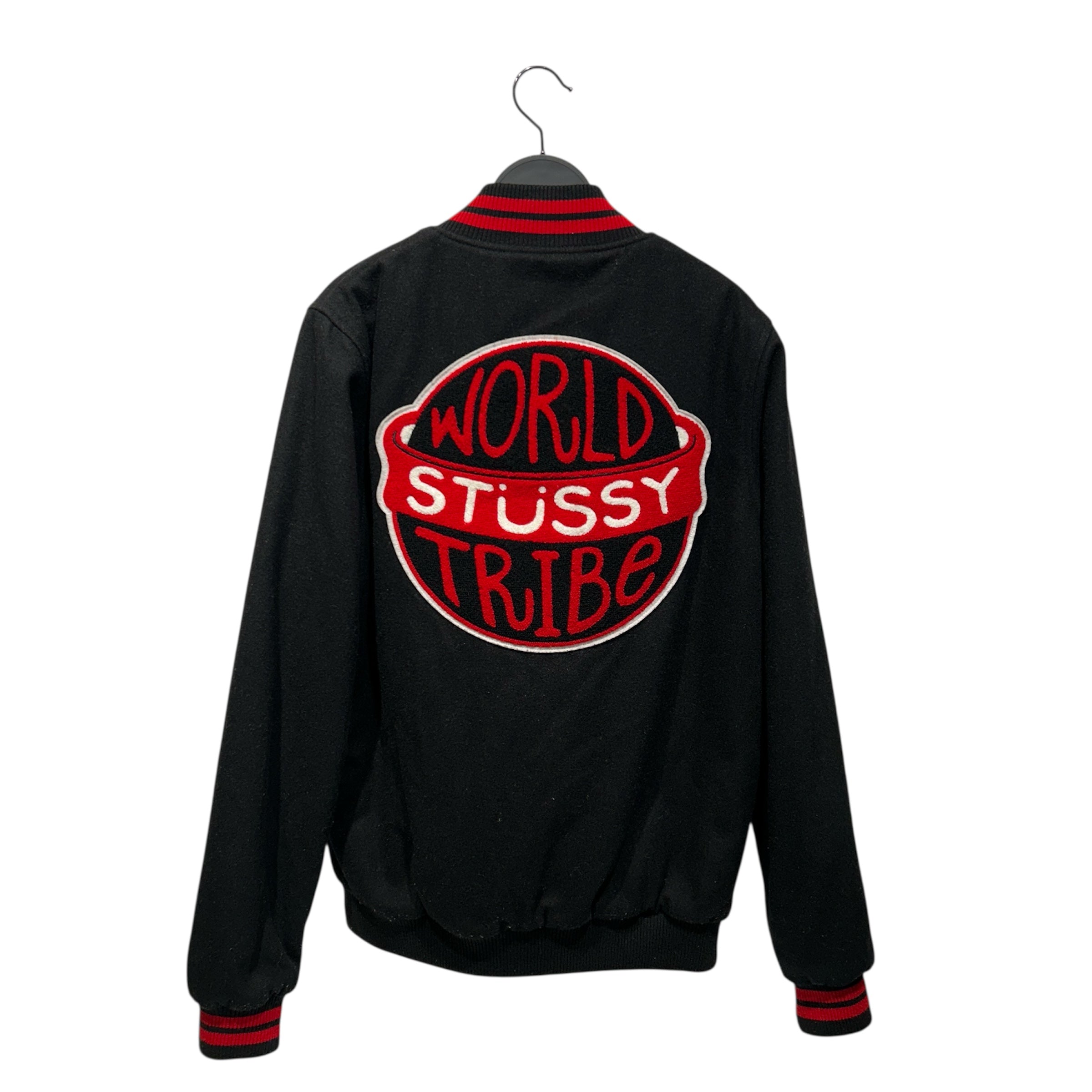 STUSSY/Souvenir Jkt/S/Wool/BLK/World Stussy Tribe view 2