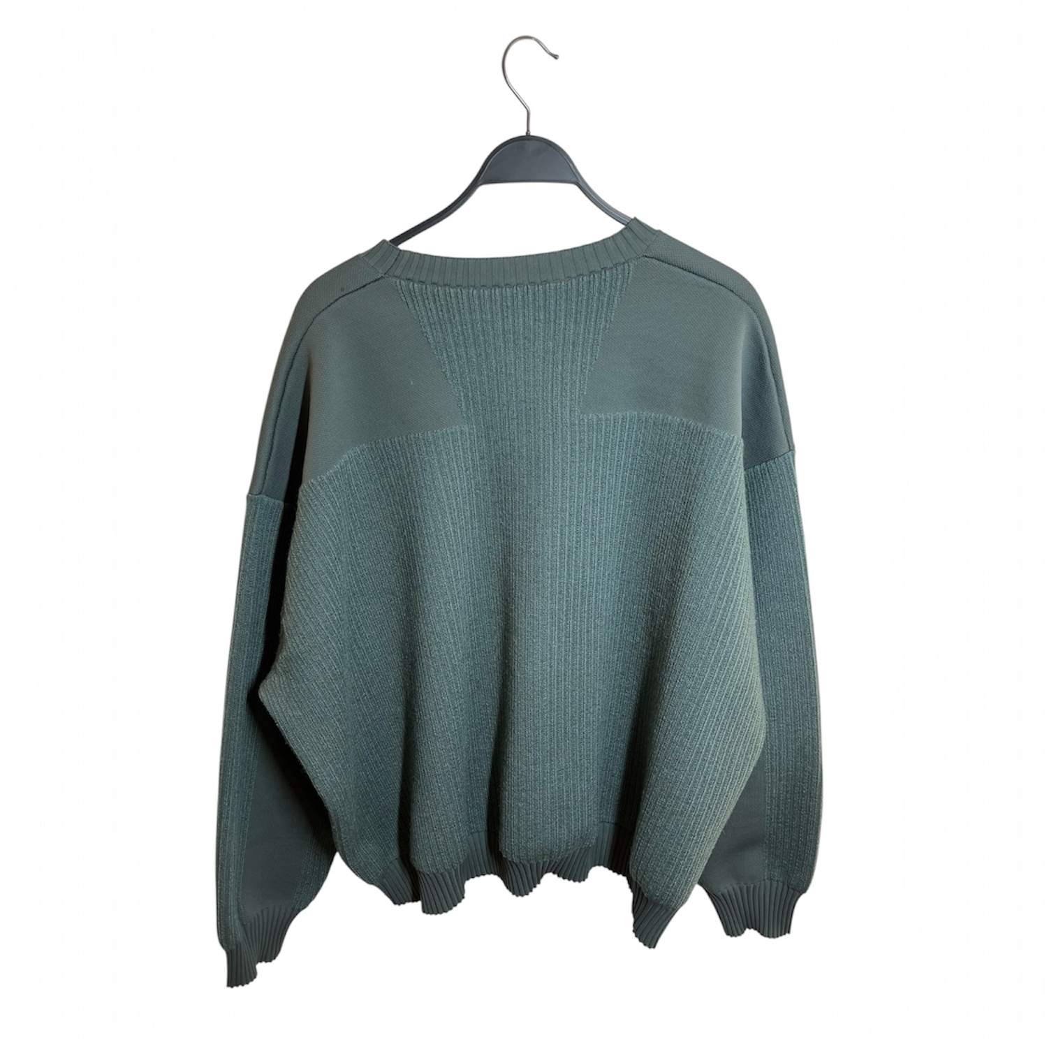 Y-3/Sweater/XXL/Wool/GRN/Ribbed Panel Sweater view 2
