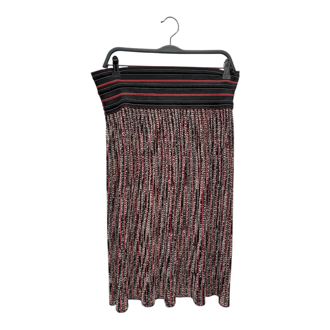 VIVIENNE TAM/Long Skirt/0/Polka dot/Silk/MLT/Pleated/WHT DOT/BLK-RED ACCENT view 2