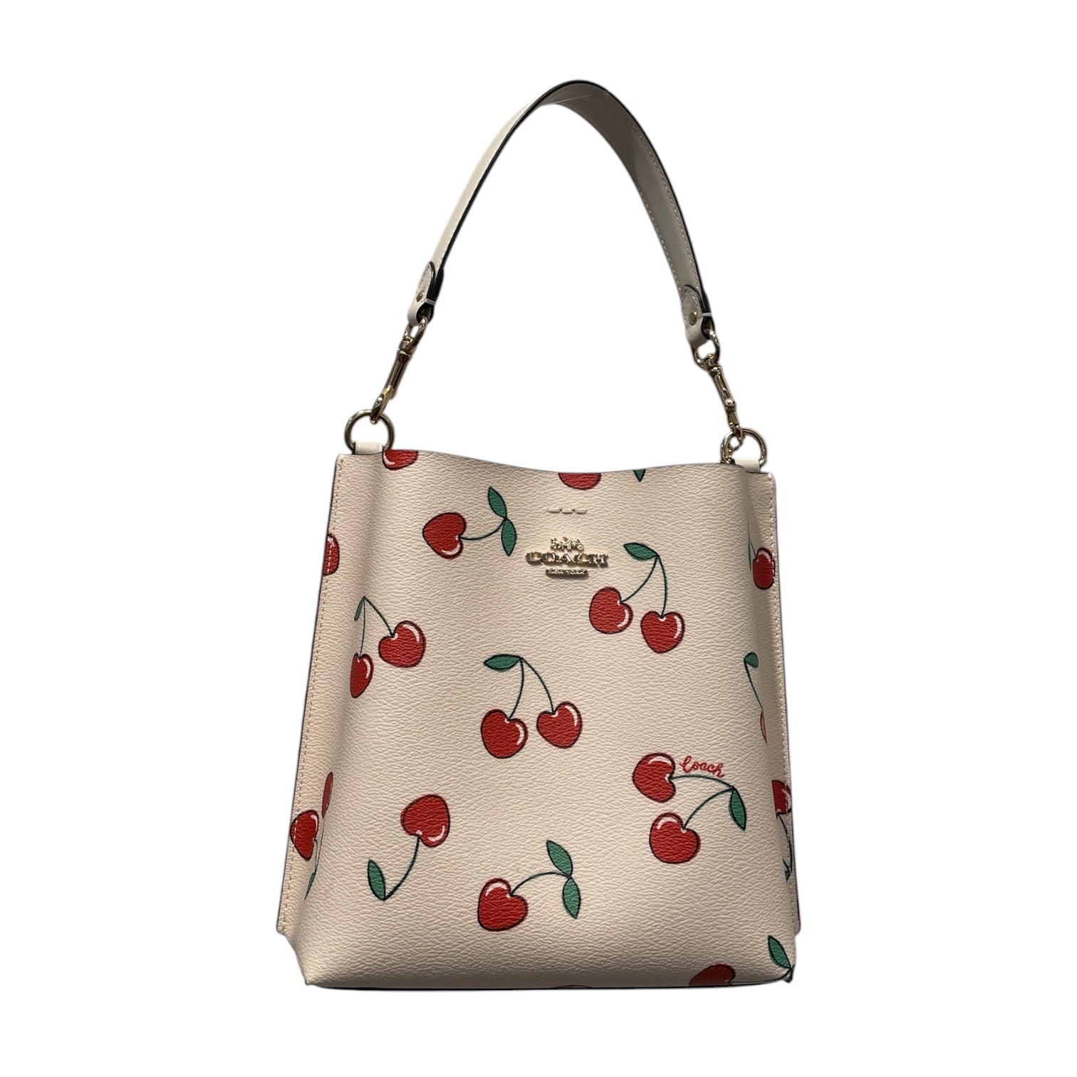 COACH/Hand Bag/Leather/CRM/Cherry Print Mollie Bucket Bag view 1
