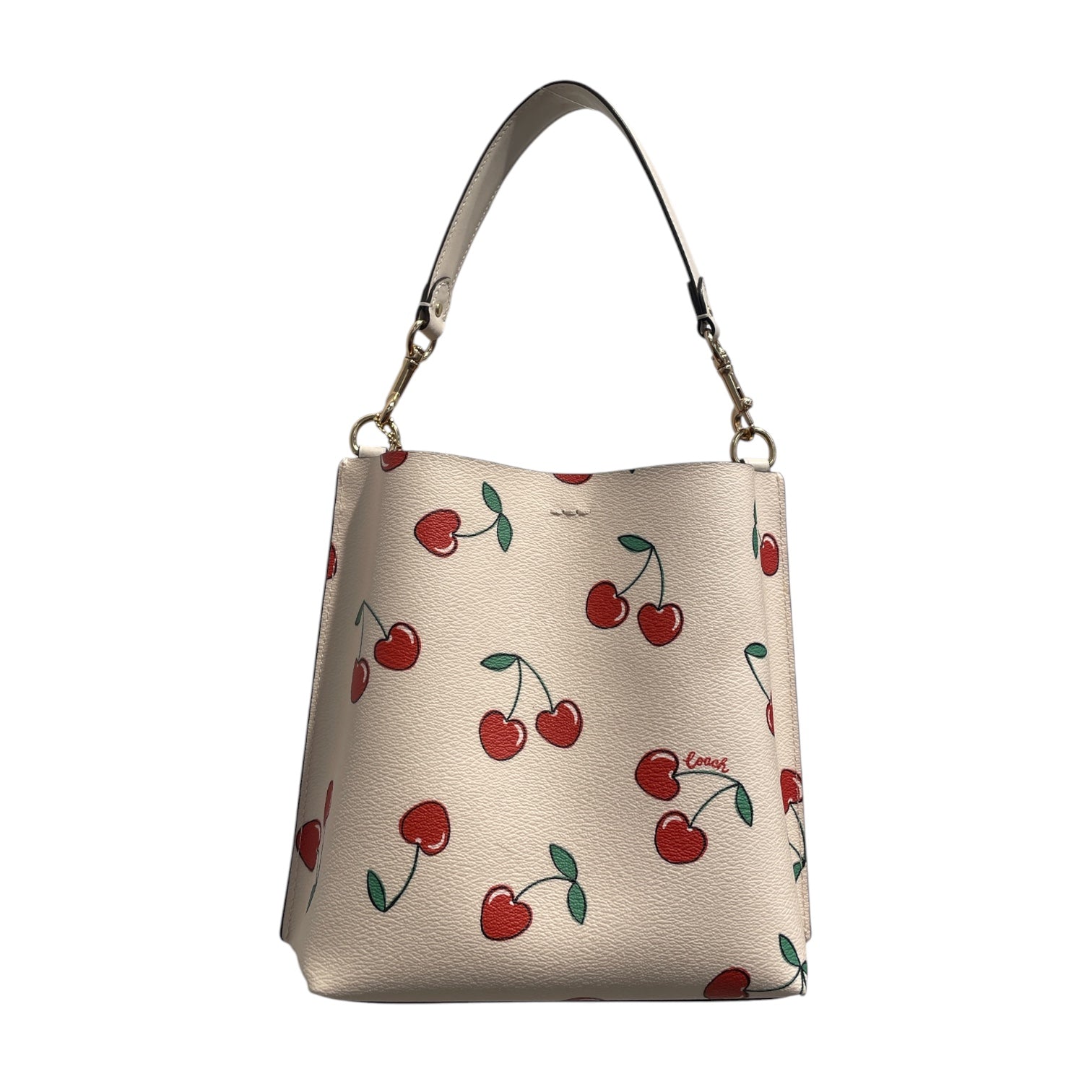 COACH/Hand Bag/Leather/CRM/Cherry Print Mollie Bucket Bag view 2