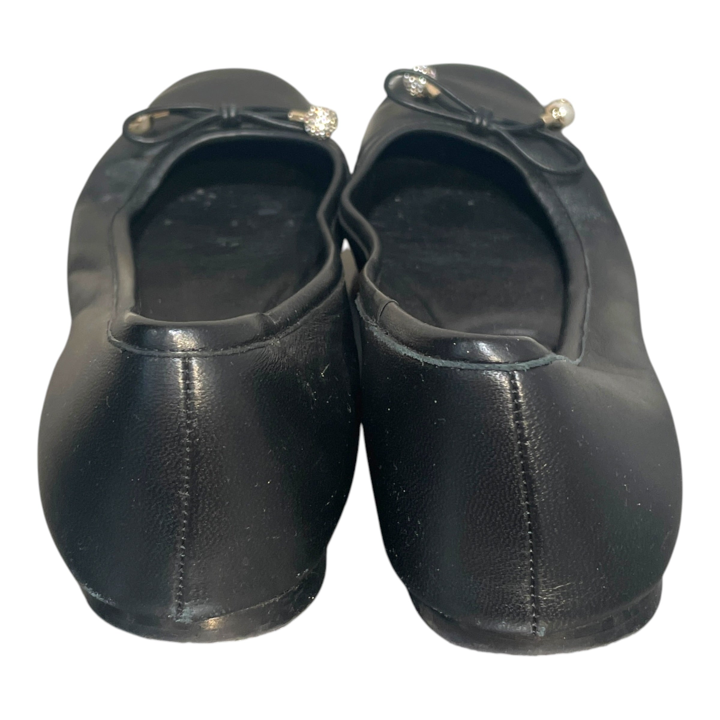 JIMMY CHOO/Flat Shoes/EU 38.5/Leather/BLK/ view 4