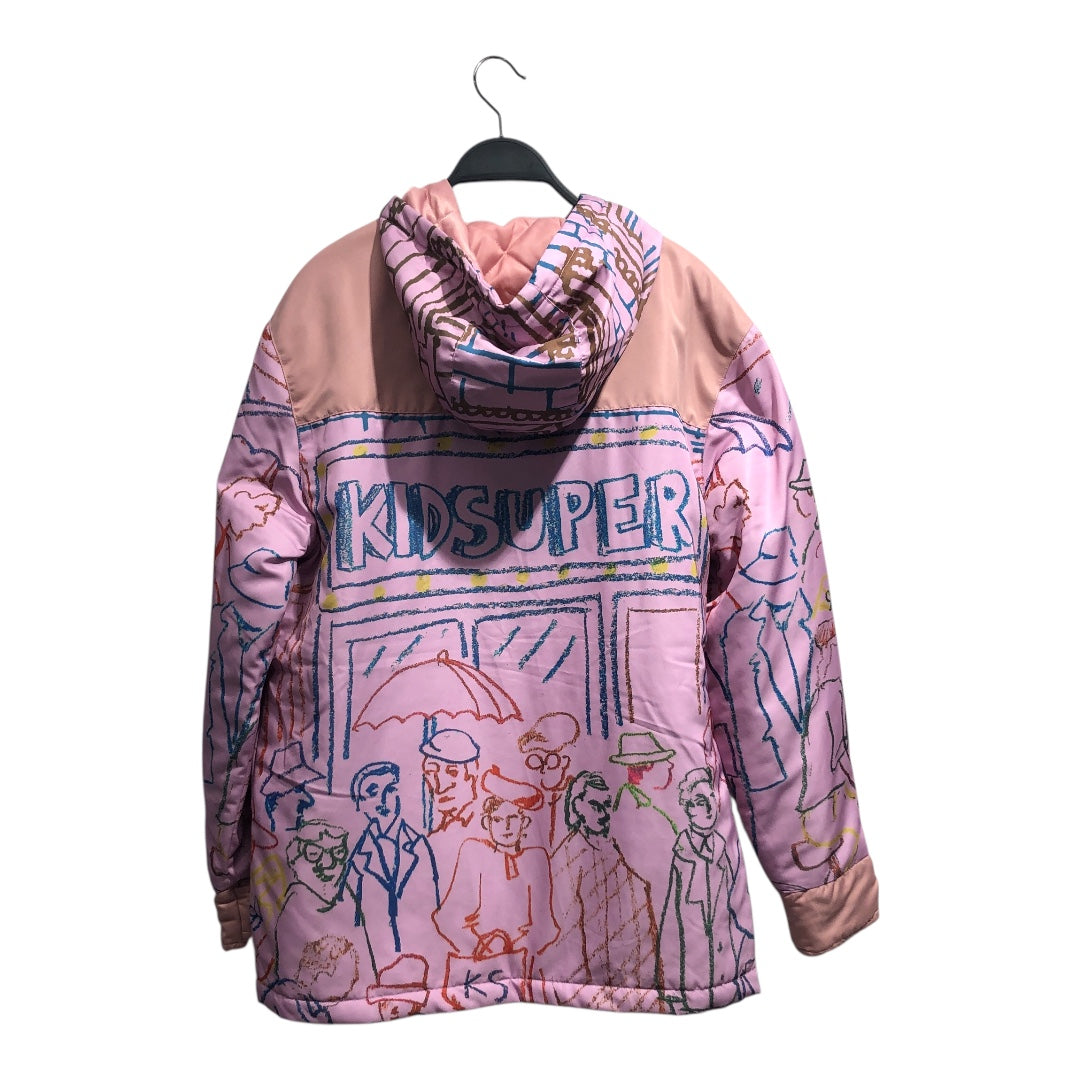 KIDSUPER STUDIOS/Puffer Jkt/L/All Over Print/Nylon/MLT/tandem button-up jacket view 2