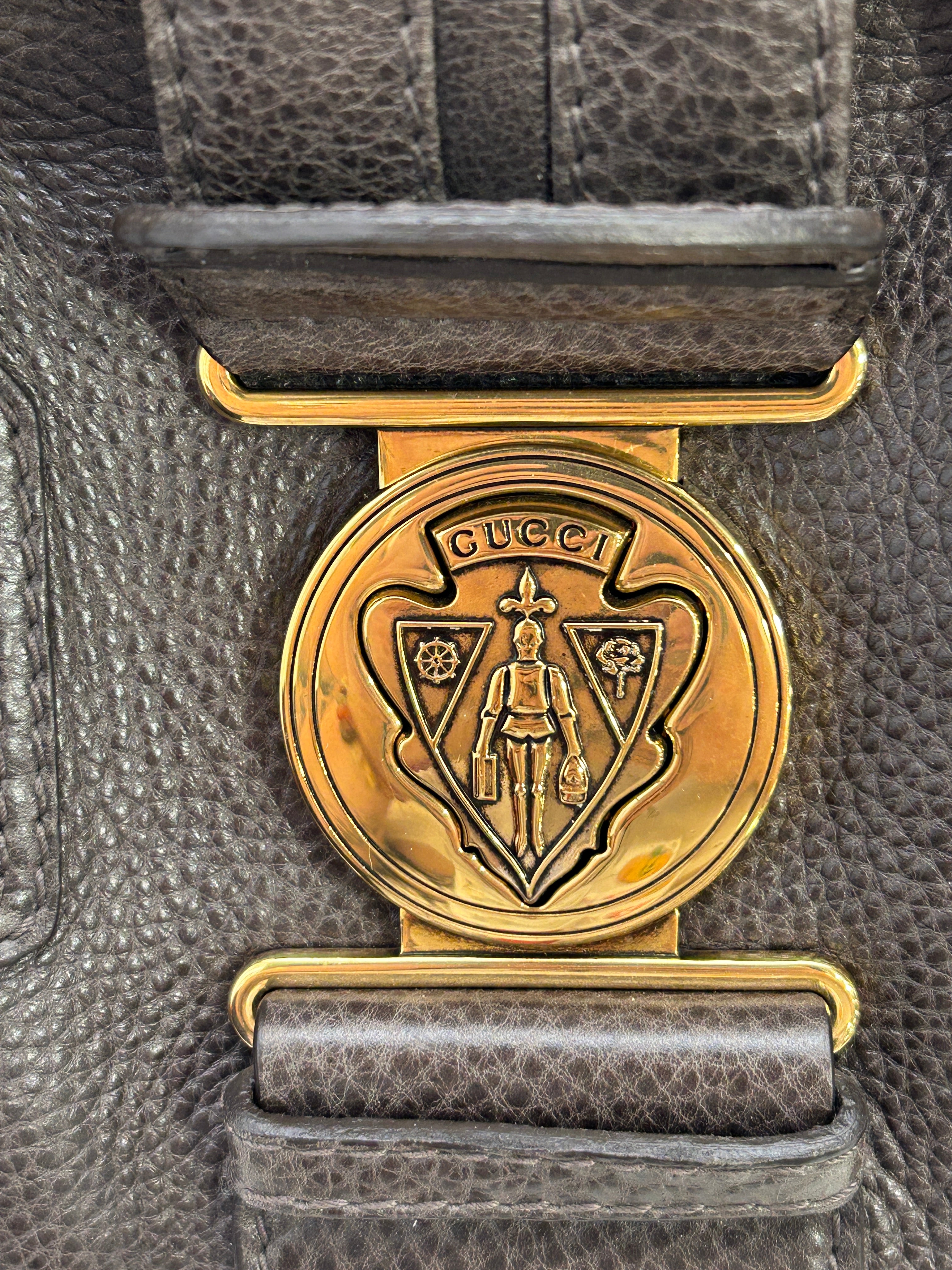 GUCCI/Bag/Leather/BRW/BABOUSKA HYSTERIA BRW/GRY BAG view 11