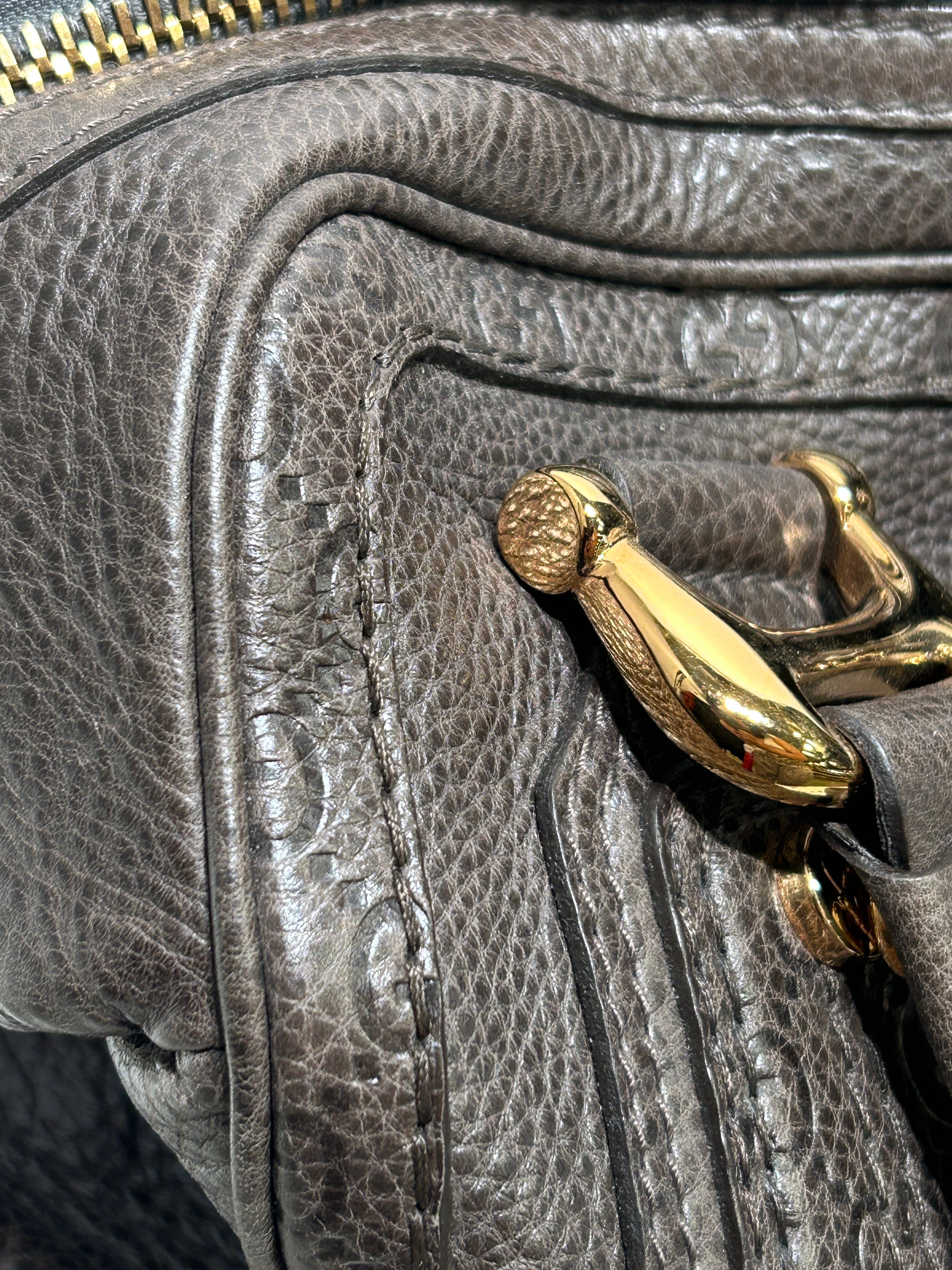 GUCCI/Bag/Leather/BRW/BABOUSKA HYSTERIA BRW/GRY BAG view 9