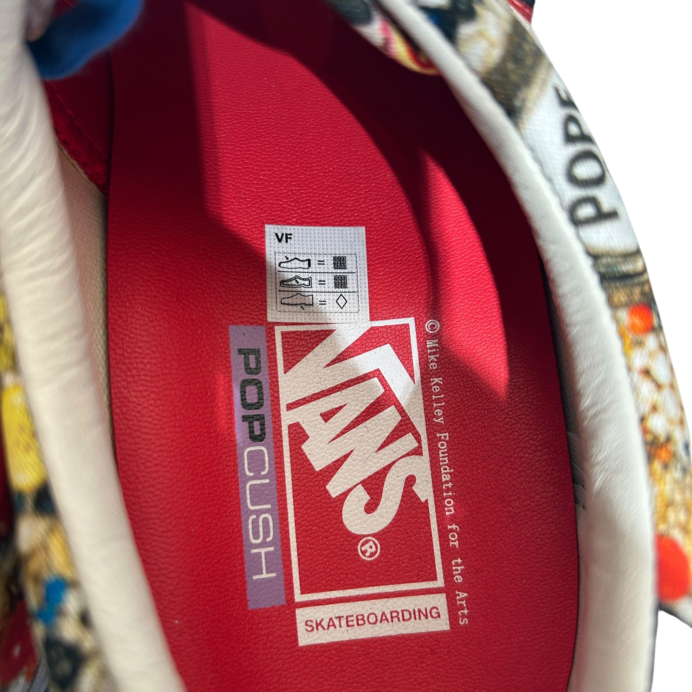 VANS/Supreme/Low-Sneakers/US 8.5/All Over Print/Cotton/MLT/Mike Kelley Authenitic Low view 3