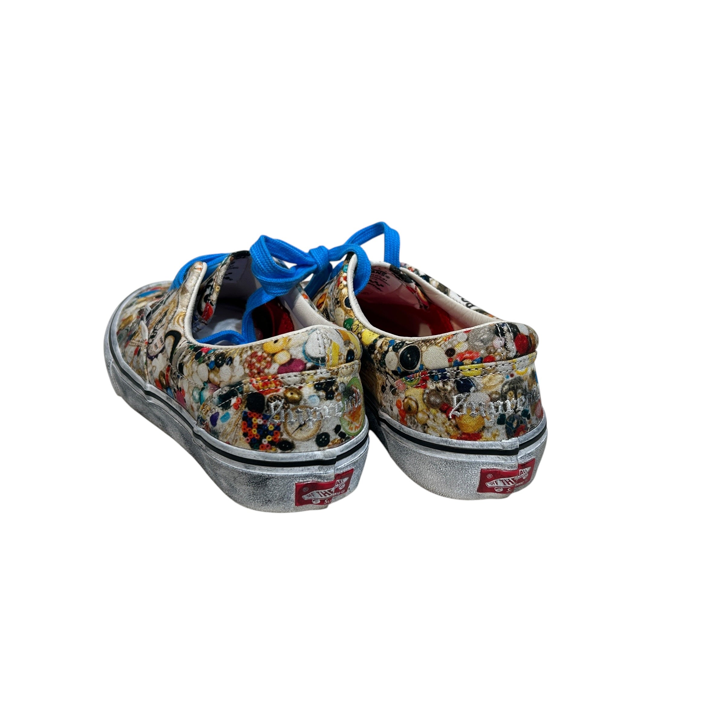 VANS/Supreme/Low-Sneakers/US 8.5/All Over Print/Cotton/MLT/Mike Kelley Authenitic Low view 2