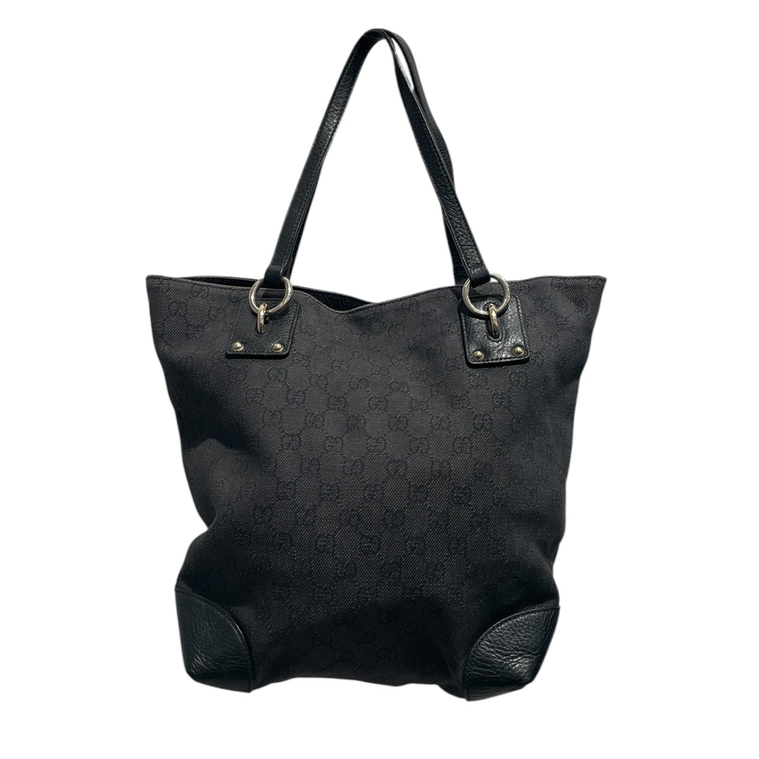 GUCCI/Tote Bag/Cotton/BLK/GG Canvas Charmy Tote Bag view 2