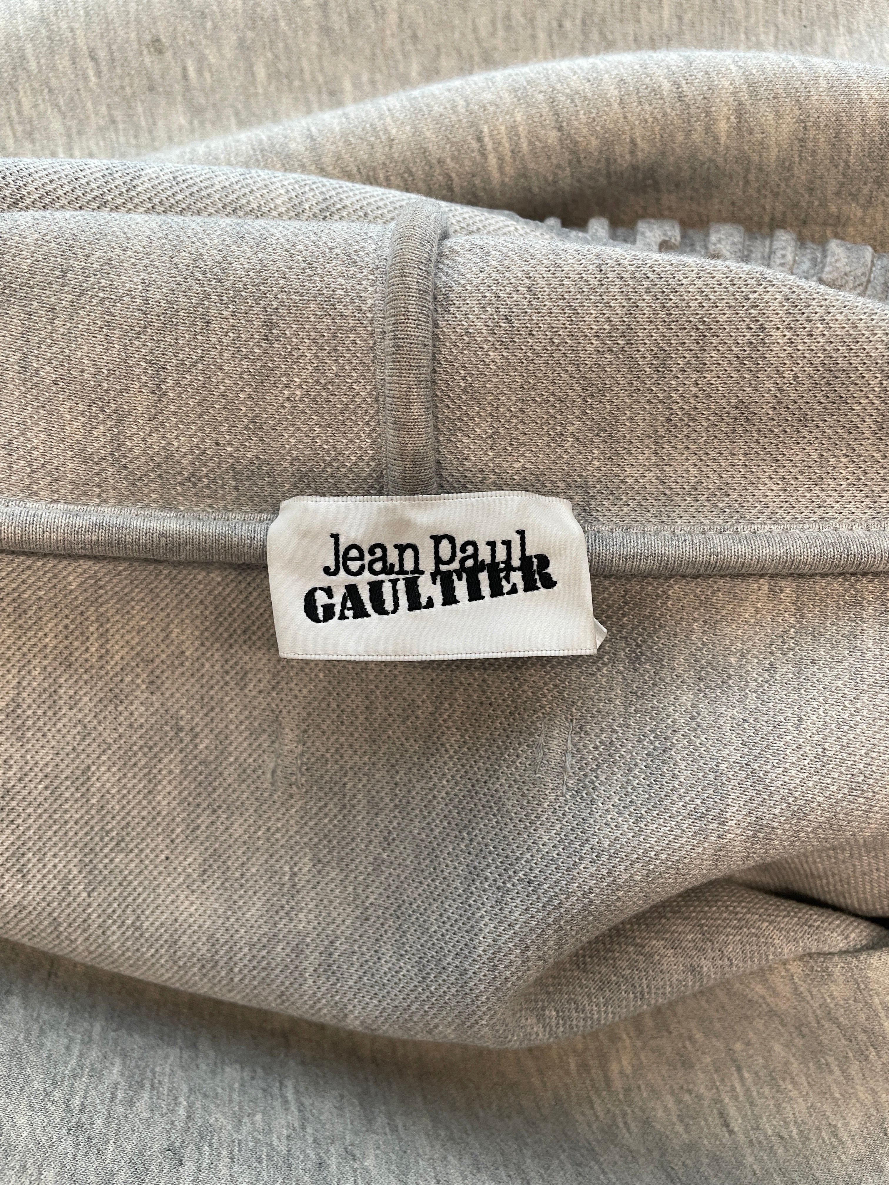 Jean Paul Gaultier/Hoodie/S/Cotton/GRY/GAUTIER/CROPPED view 3