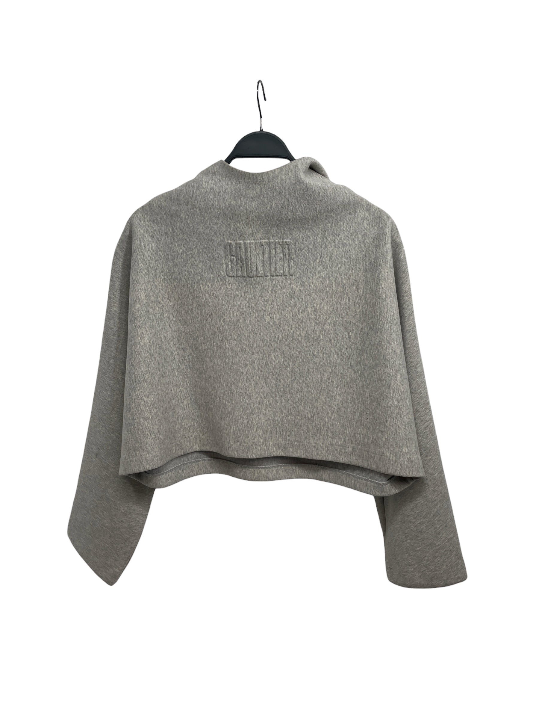 Jean Paul Gaultier/Hoodie/S/Cotton/GRY/GAUTIER/CROPPED view 1